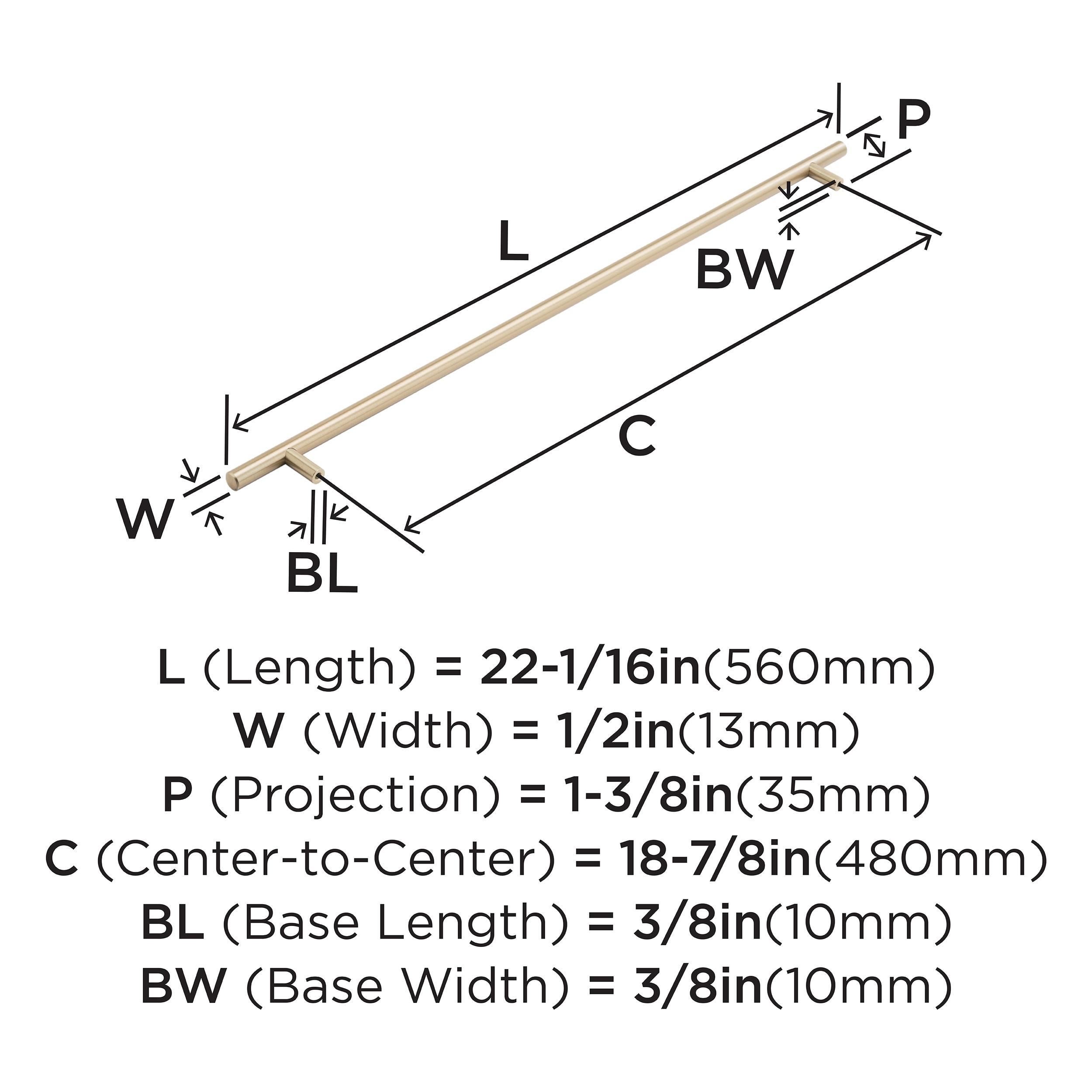 18 7/8" Center to Center Bar Pull