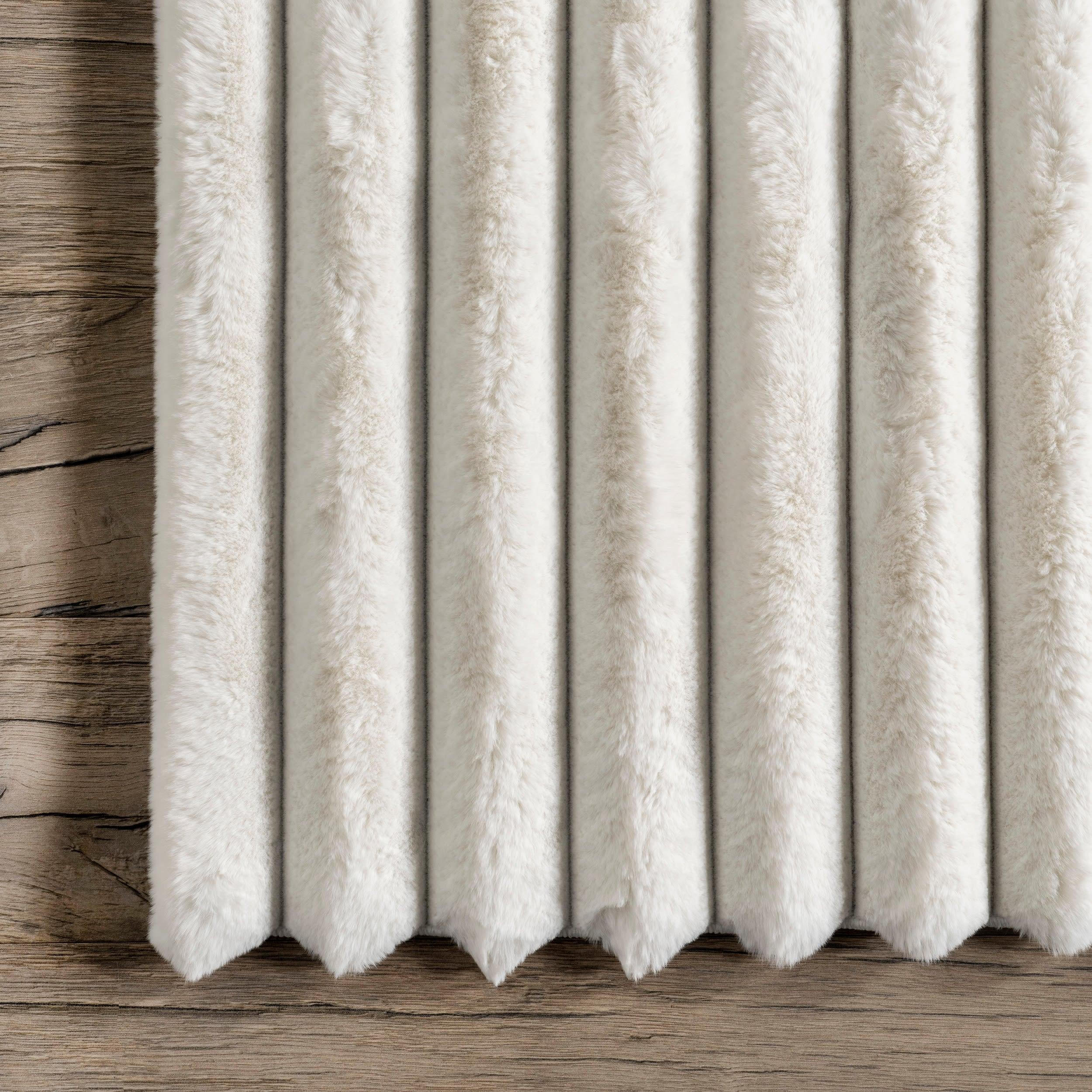 nuLOOM 2' x 6' Cozy Plush SuperiorWash Area Rug, Machine Washable, Non-Slip, Soft Fluffy Shag Carpet for Living Room Bedroom Nursery, Kai Off-white