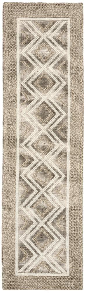 Vermont VRM212 Hand Woven Indoor Runner Rug - Beige/Ivory - 2'3"x12' - Safavieh