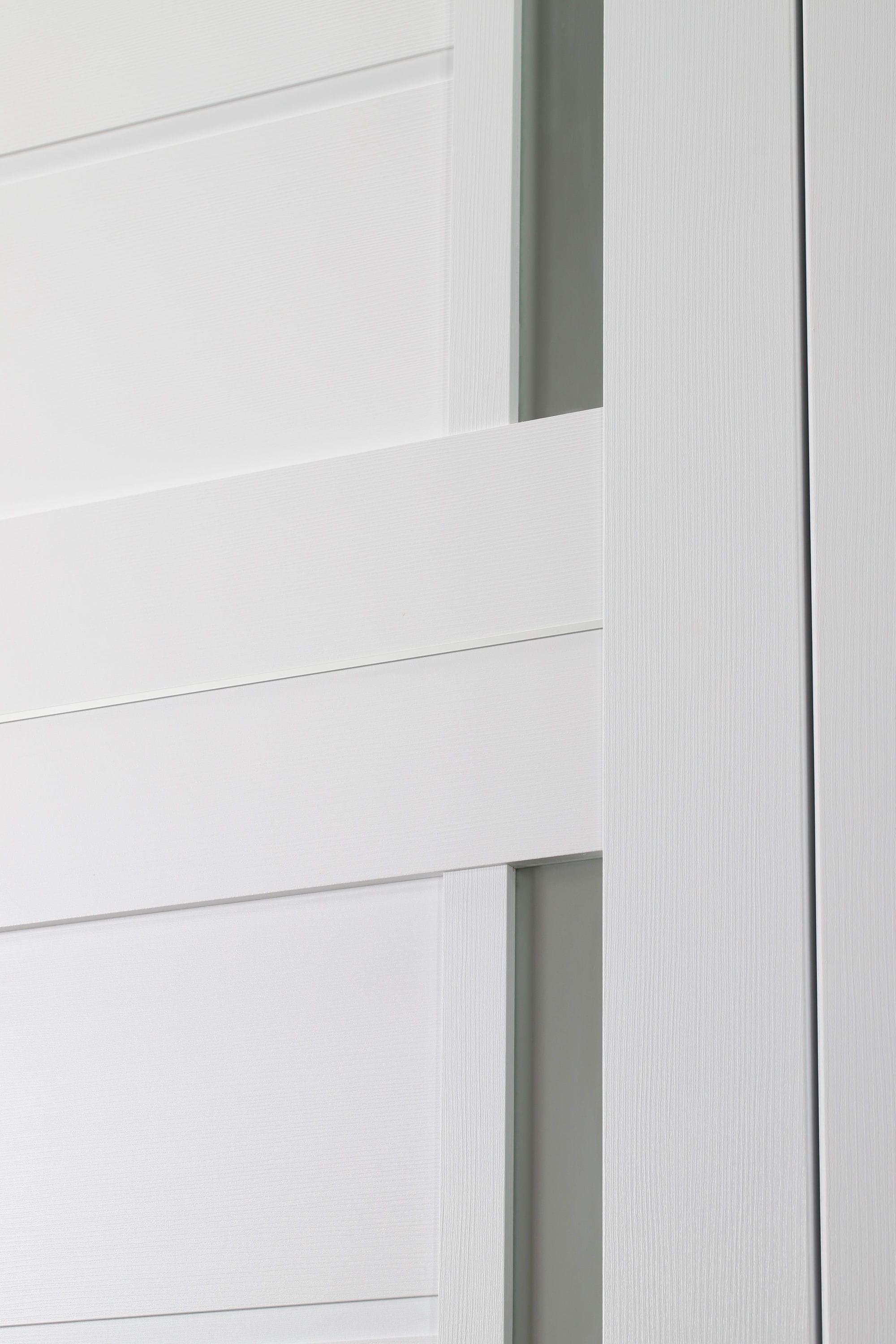 Belldinni Esta 80'' Solid + Manufactured Wood Paneled Slab Door