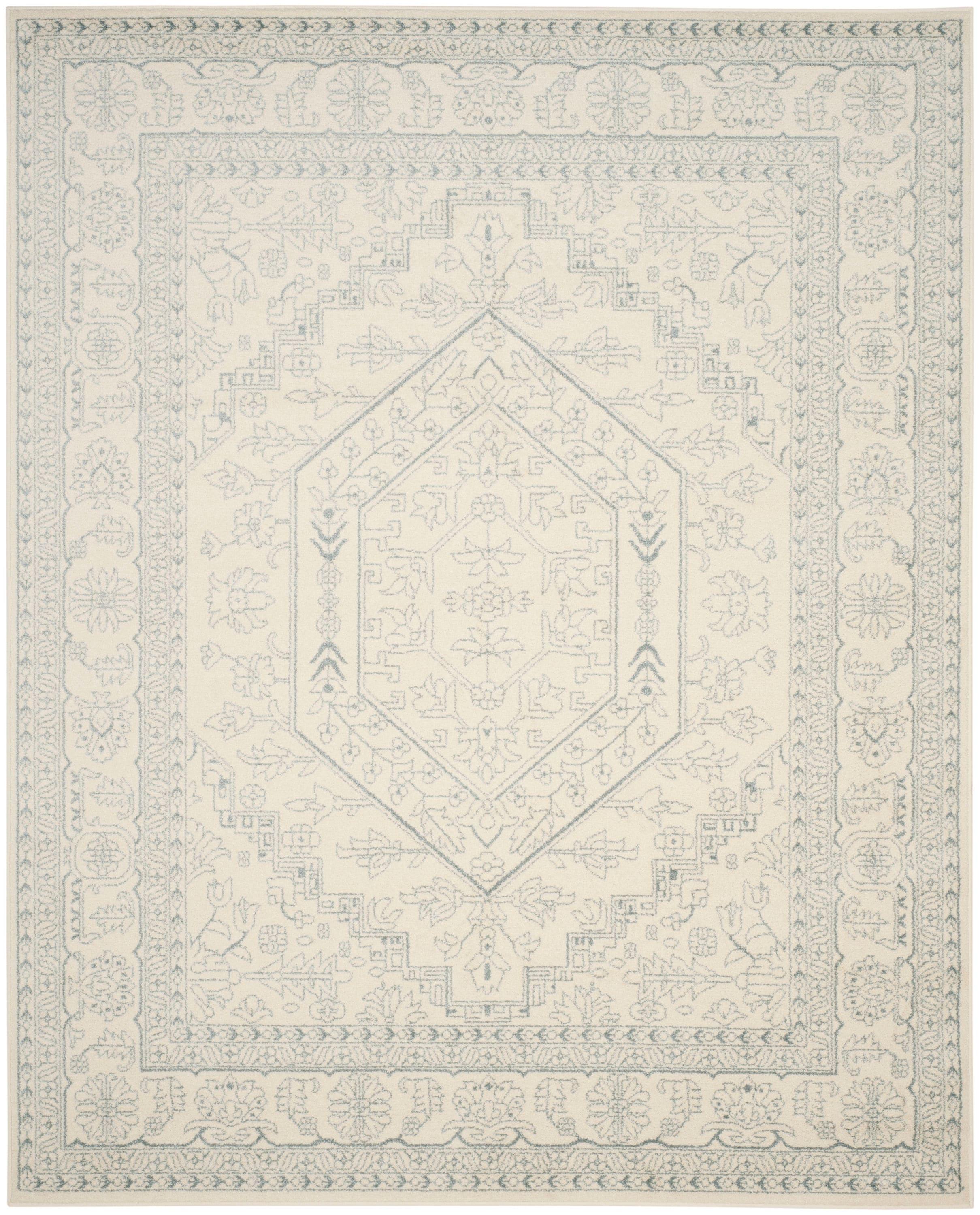 Adirondack ADR108 Power Loomed Area Rug - Ivory/Slate - 10'x14' - Safavieh.