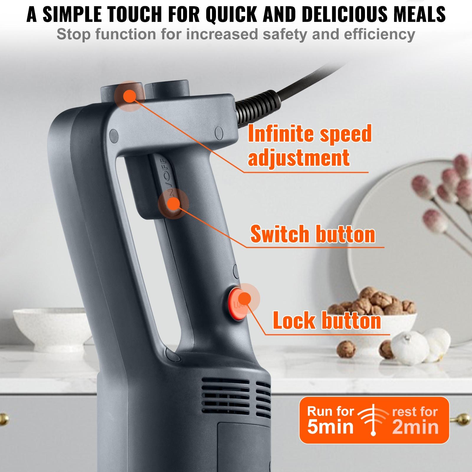 VEVOR VEVOR Hand Mixer 500W Hand Immersion Blender