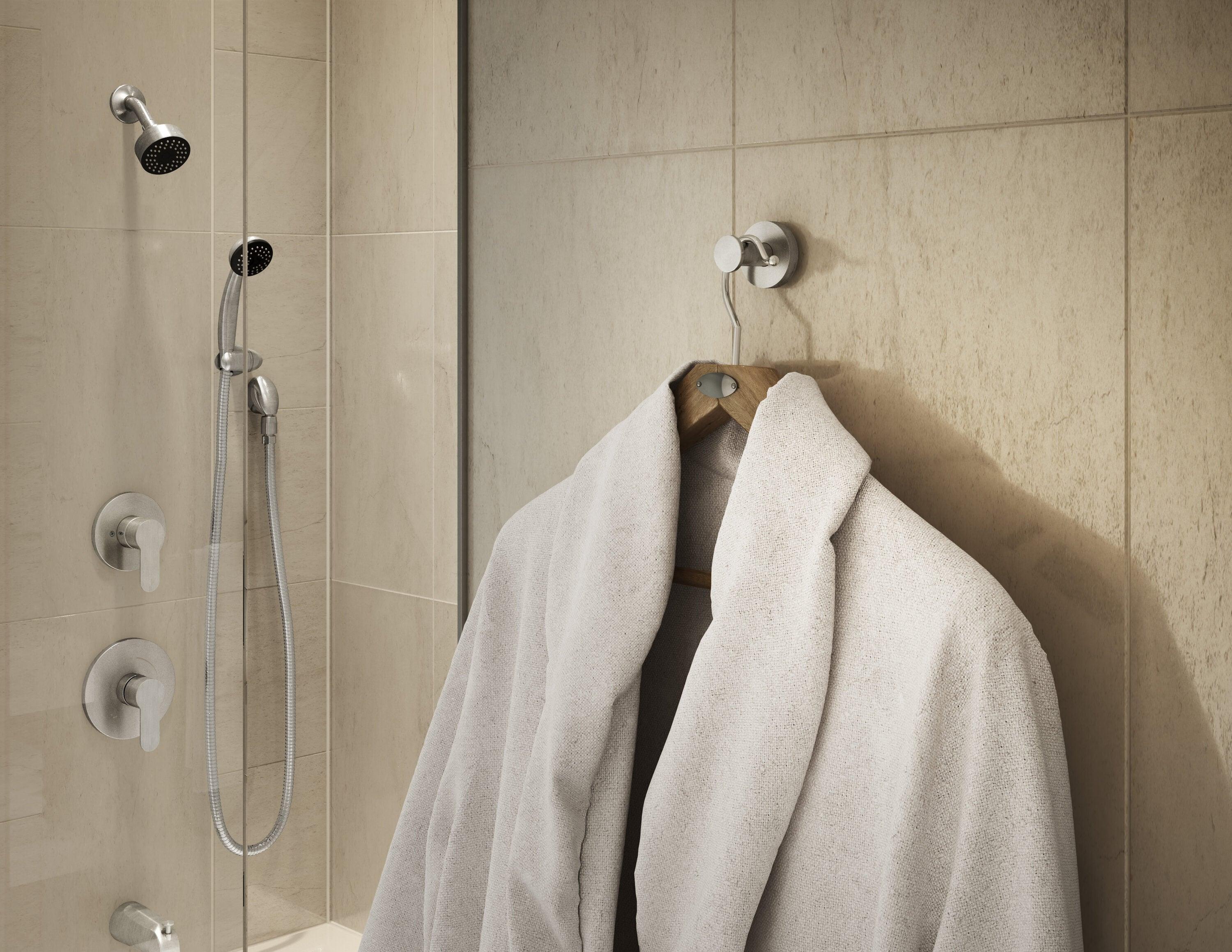 Identity Wall Mounted Robe Hook with Installation Hardware