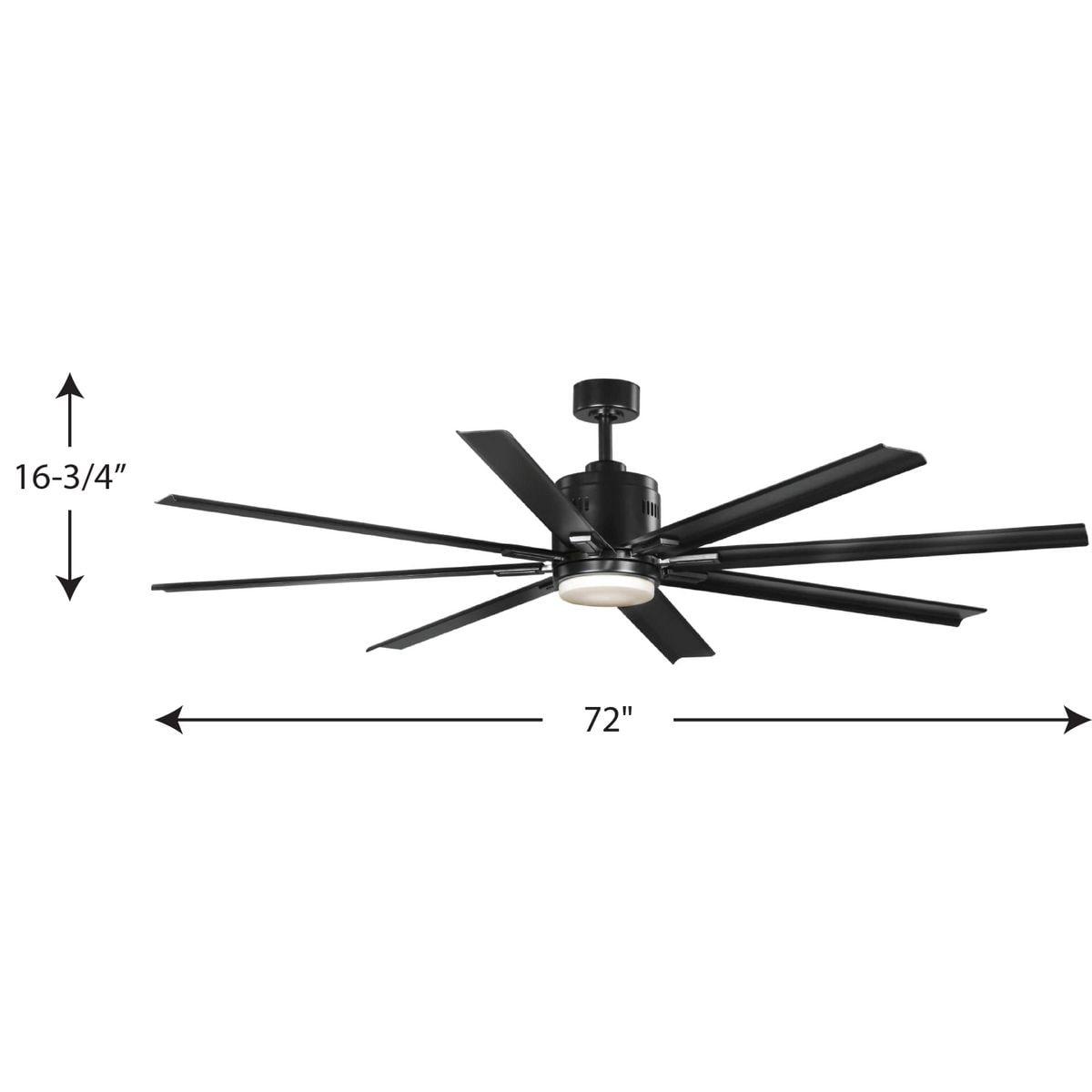 Vast 72'' Ceiling Fan with LED Lights