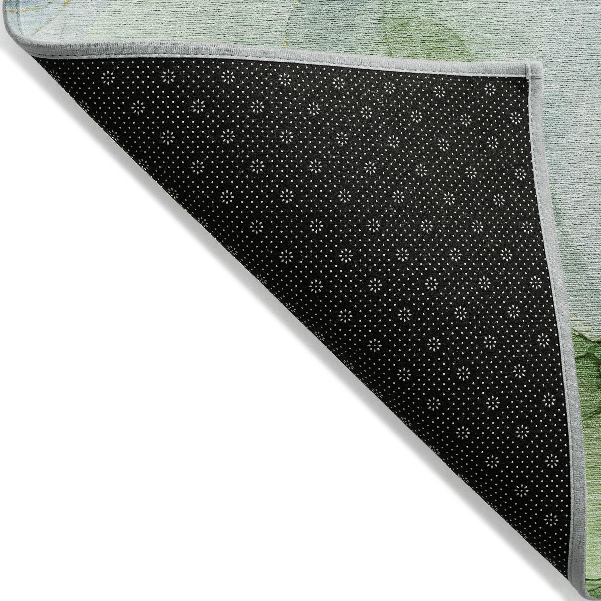 Addison Rugs Chantille Indoor/Outdoor Transitional Watercolors Yellow Washable Rectangle Rug, 8' x 10'