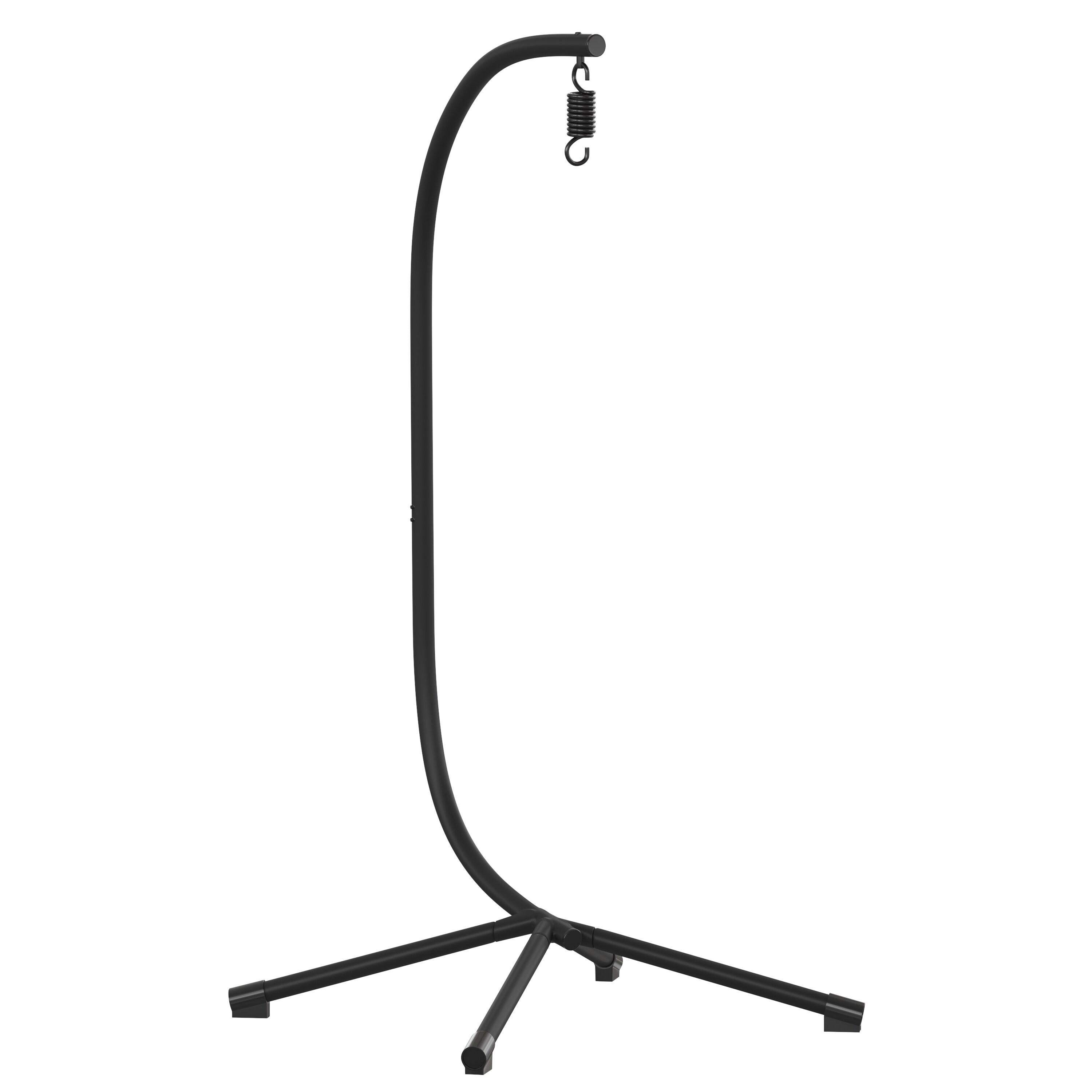 Heavy Duty Black Steel C-Stand for Hanging Chairs