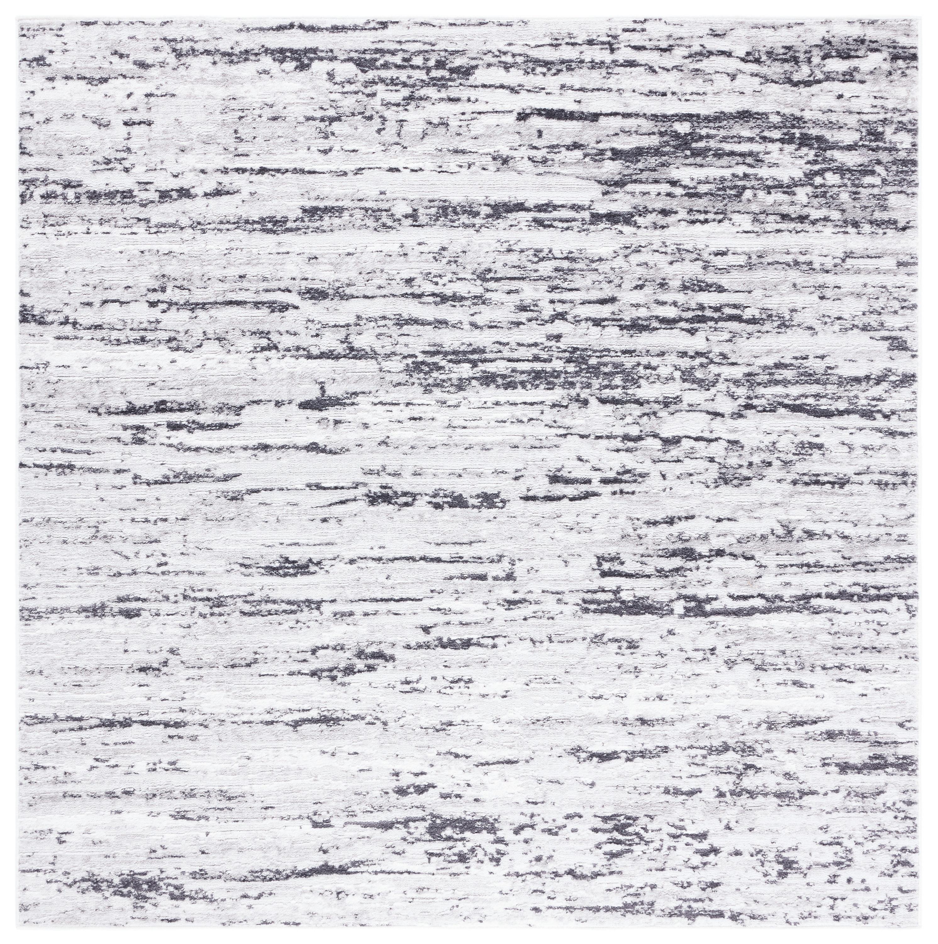 Amelia ALA768 Power Loomed Area Rug - Light Grey/Charcoal - 6'7"x6'7" - Safavieh.