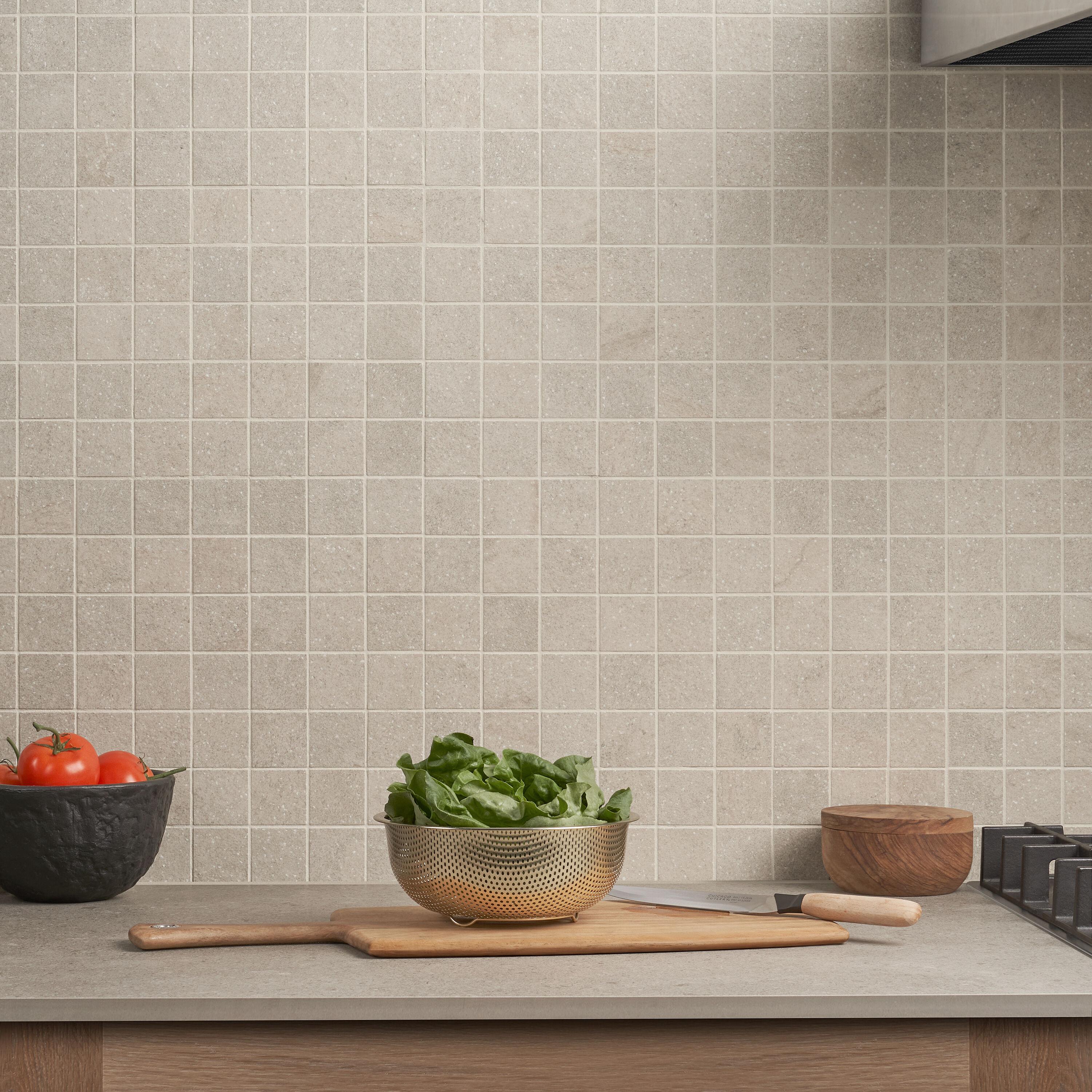 Dominion 11.81" x 11.81" Matte Porcelain Floor & Wall Mosaic Tile (0.97 Sq. Ft./Each)