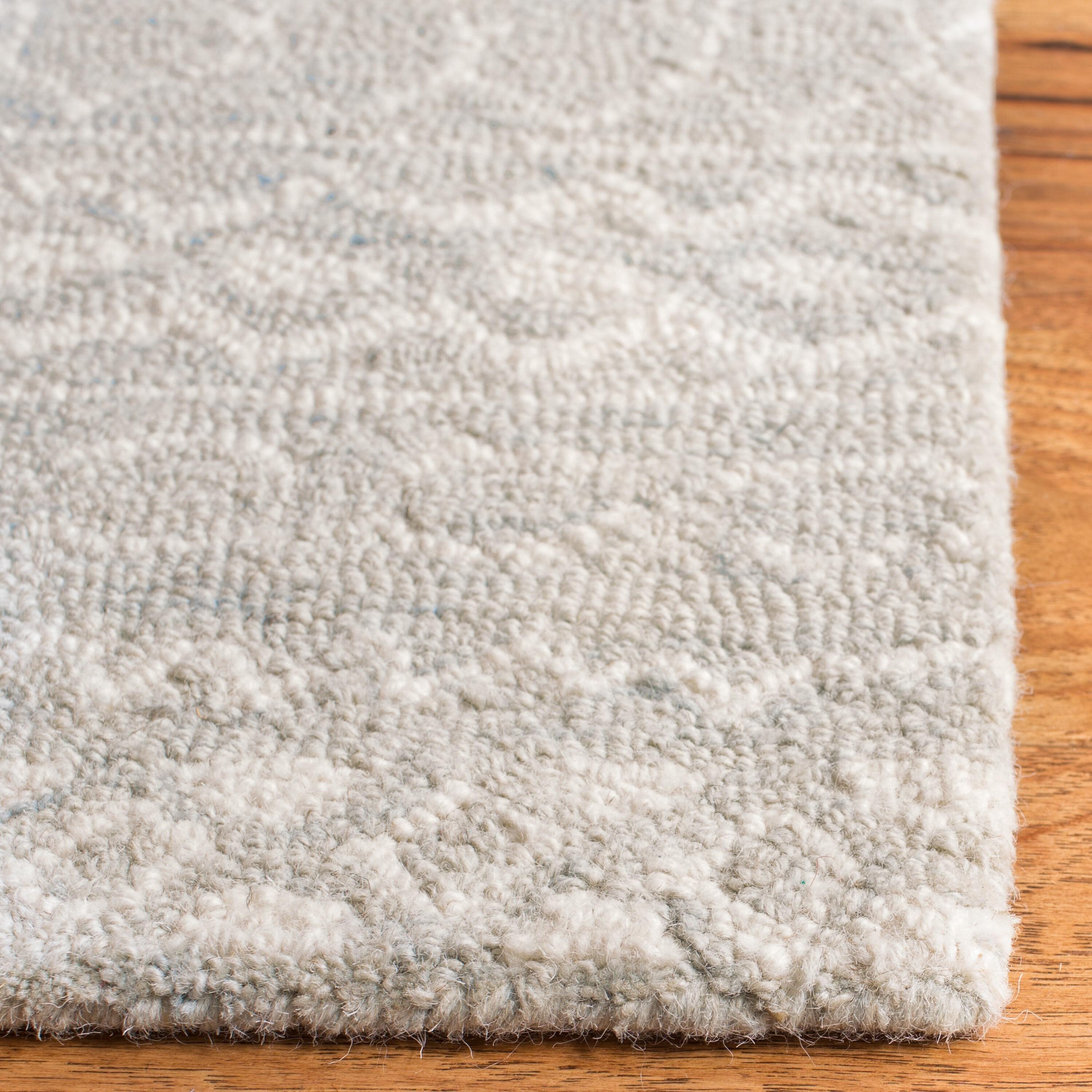 Micro-Loop MLP502 Hand Tufted Indoor Area Rug - Aqua/Ivory - 4'x6' - Safavieh