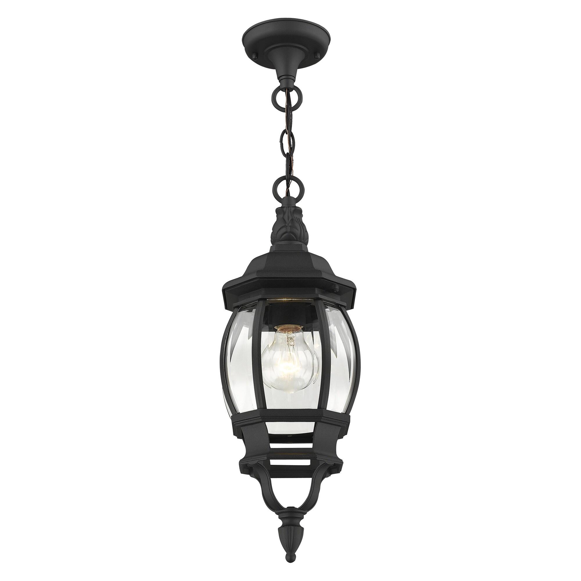 Livex Lighting Frontec 1 - Light Pendant in  Textured Black