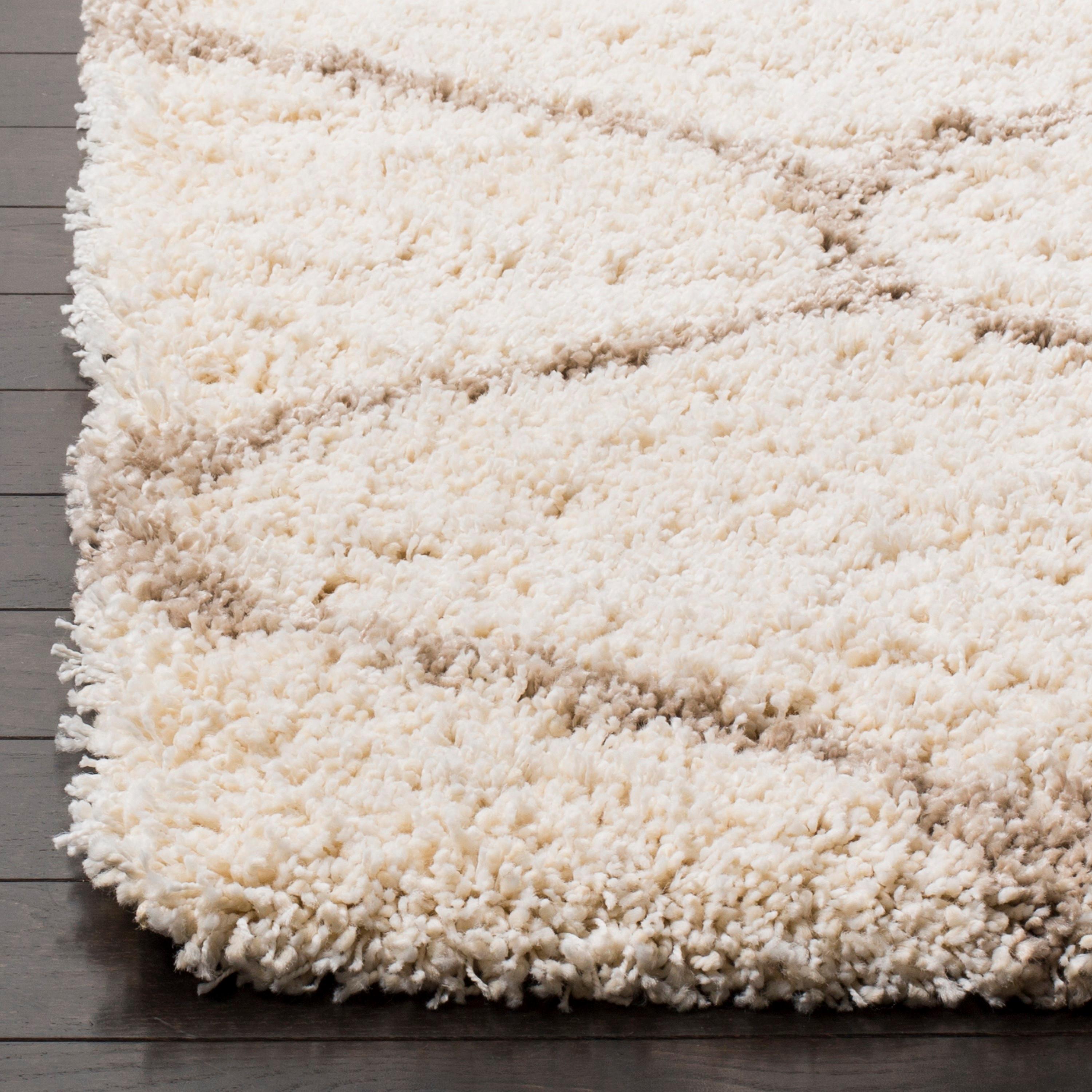 Hudson Shag SGH280 Power Loomed Indoor Area Rug - Ivory/Beige - 8'x10' - Safavieh.