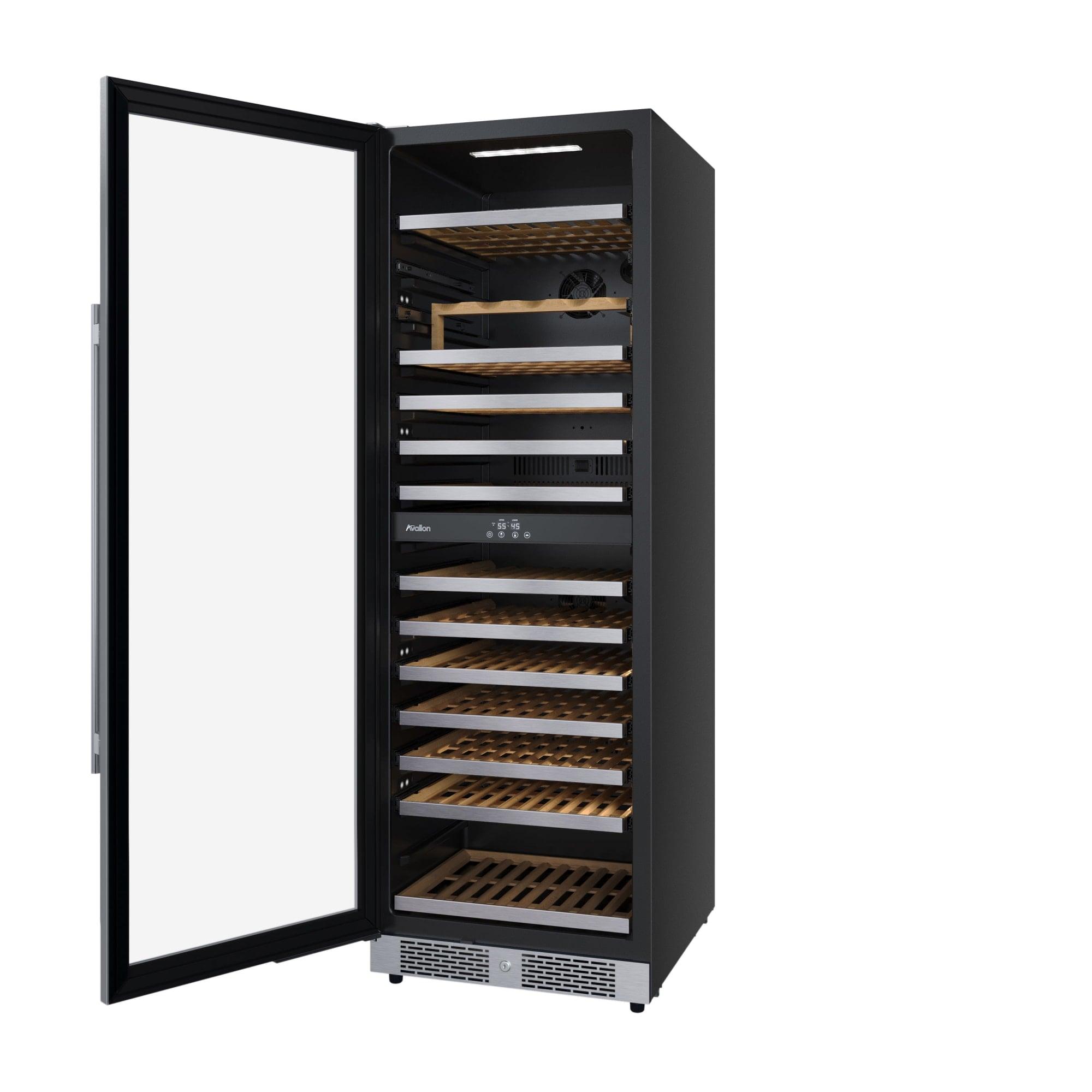 Avallon Awc243tdzlha 24" Wide 140 Bottle Capacity Built-In Or Free Standing Wine Cooler -