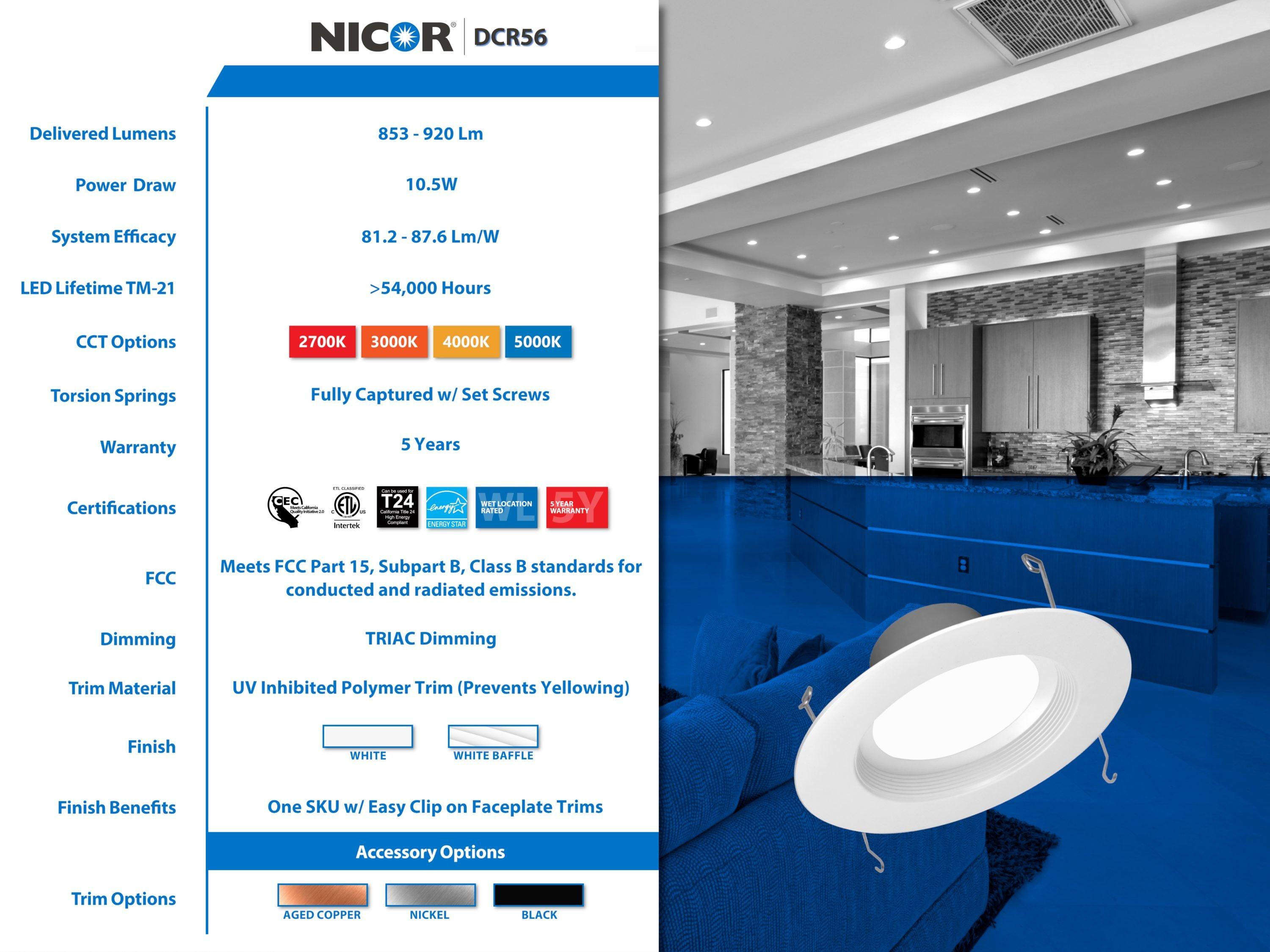 NICOR Lighting Dimmable Circle Flush Mount