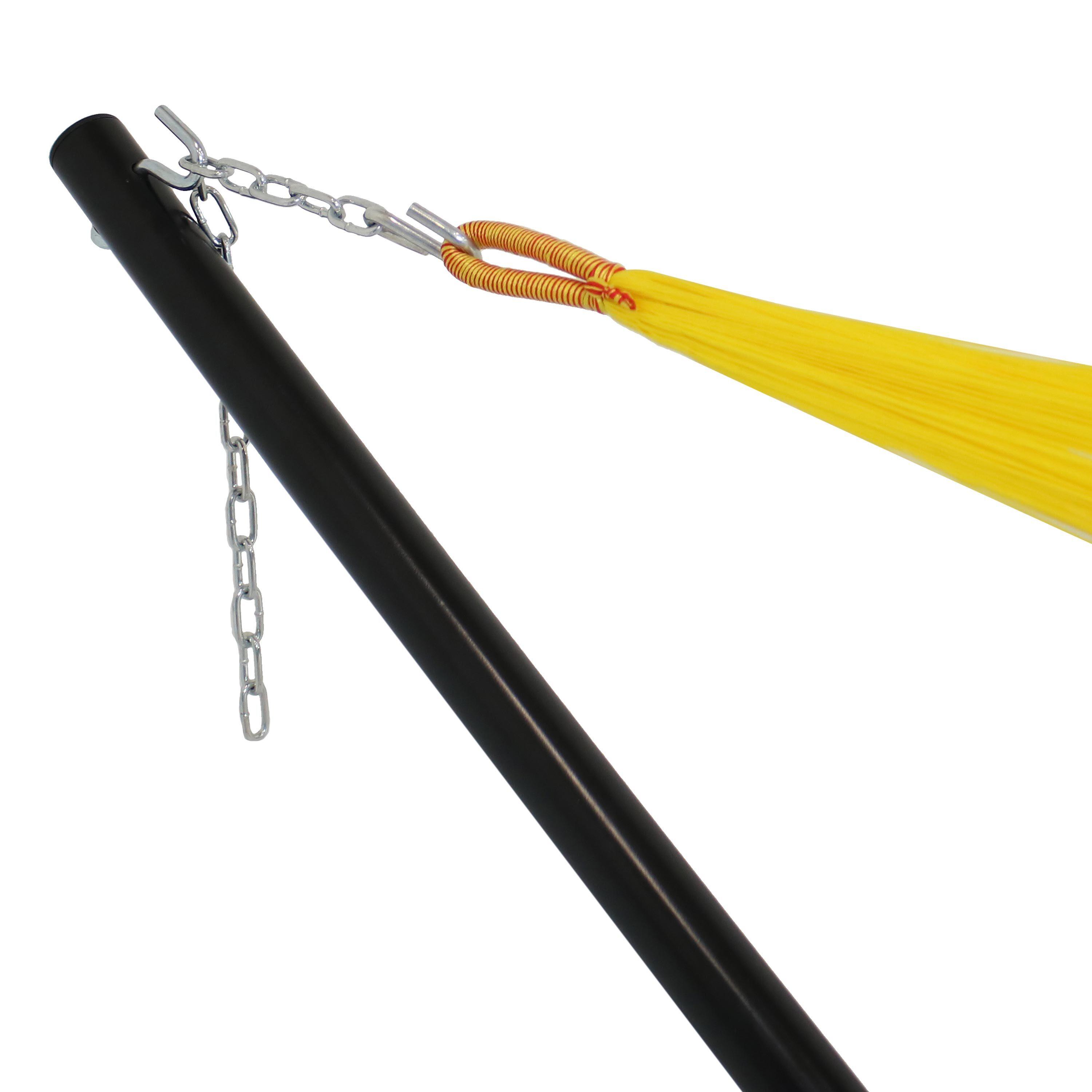 Sunnydaze Large 2-Person Hammock Stand with Heavy-Duty Steel Beam Construction - 400-lb Weight Capacity/15' Stand - Black