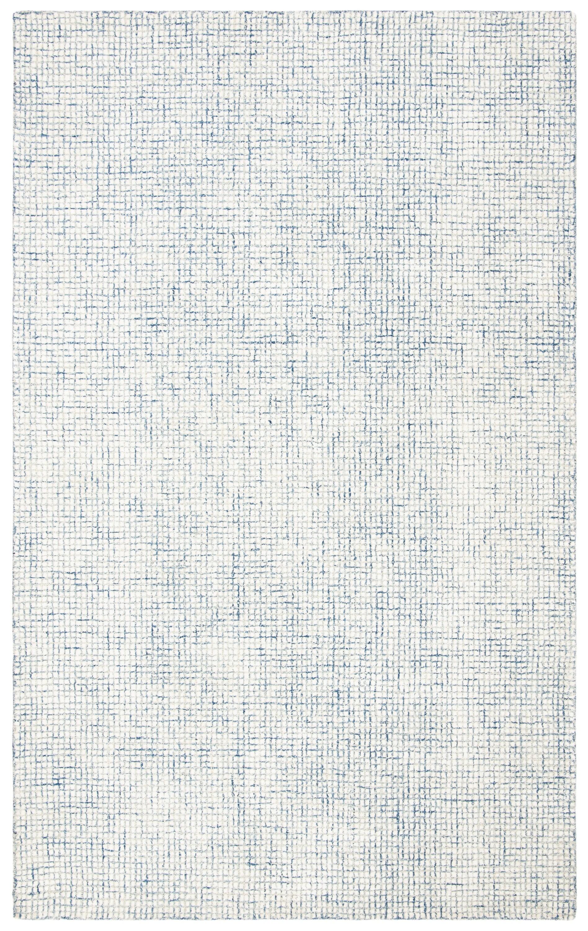 Abstract ABT470 Handmade Indoor Area Rug - Ivory/Blue - 6'x9' - Safavieh