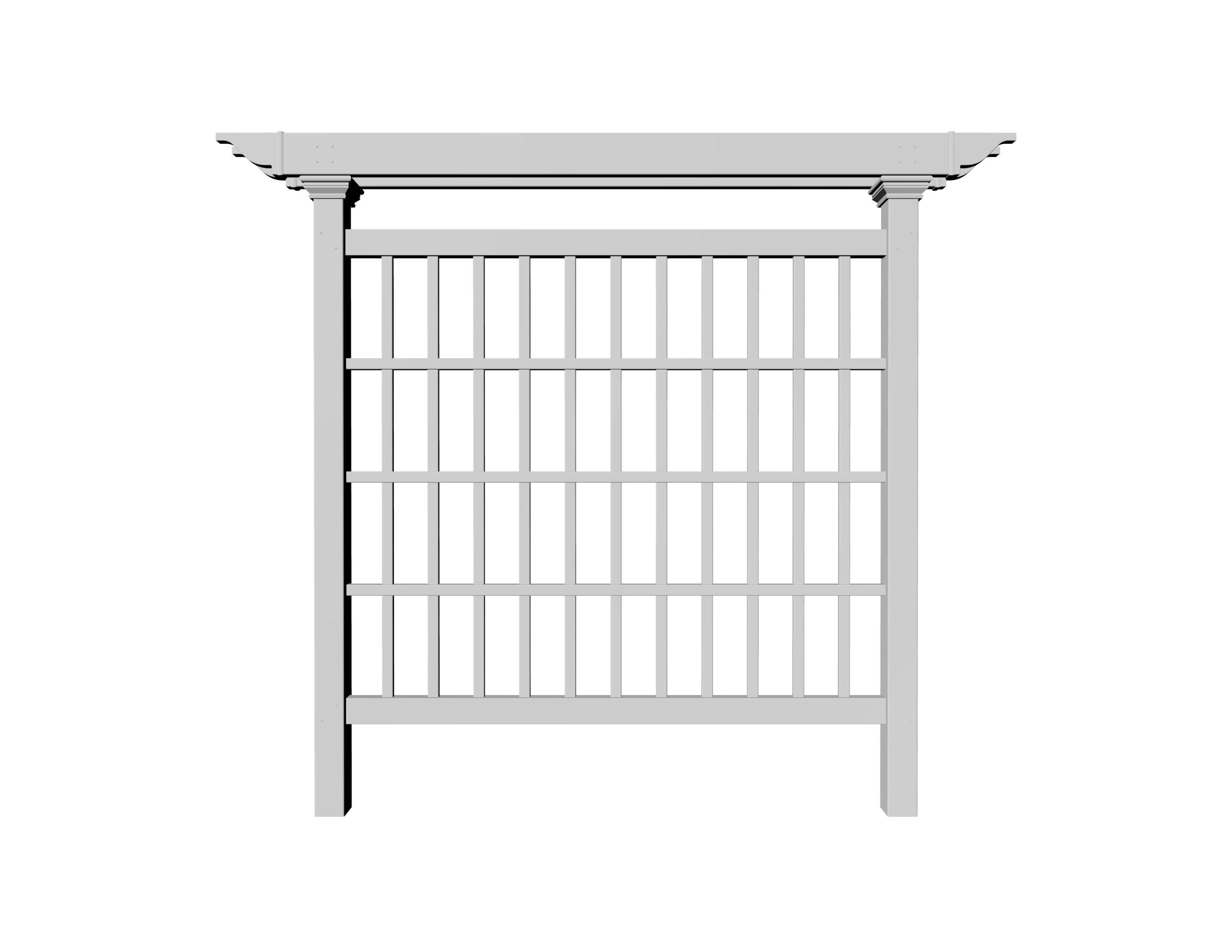 Vita Camden 90'' H x 4'' W Vinyl Lattice Panel Trellis