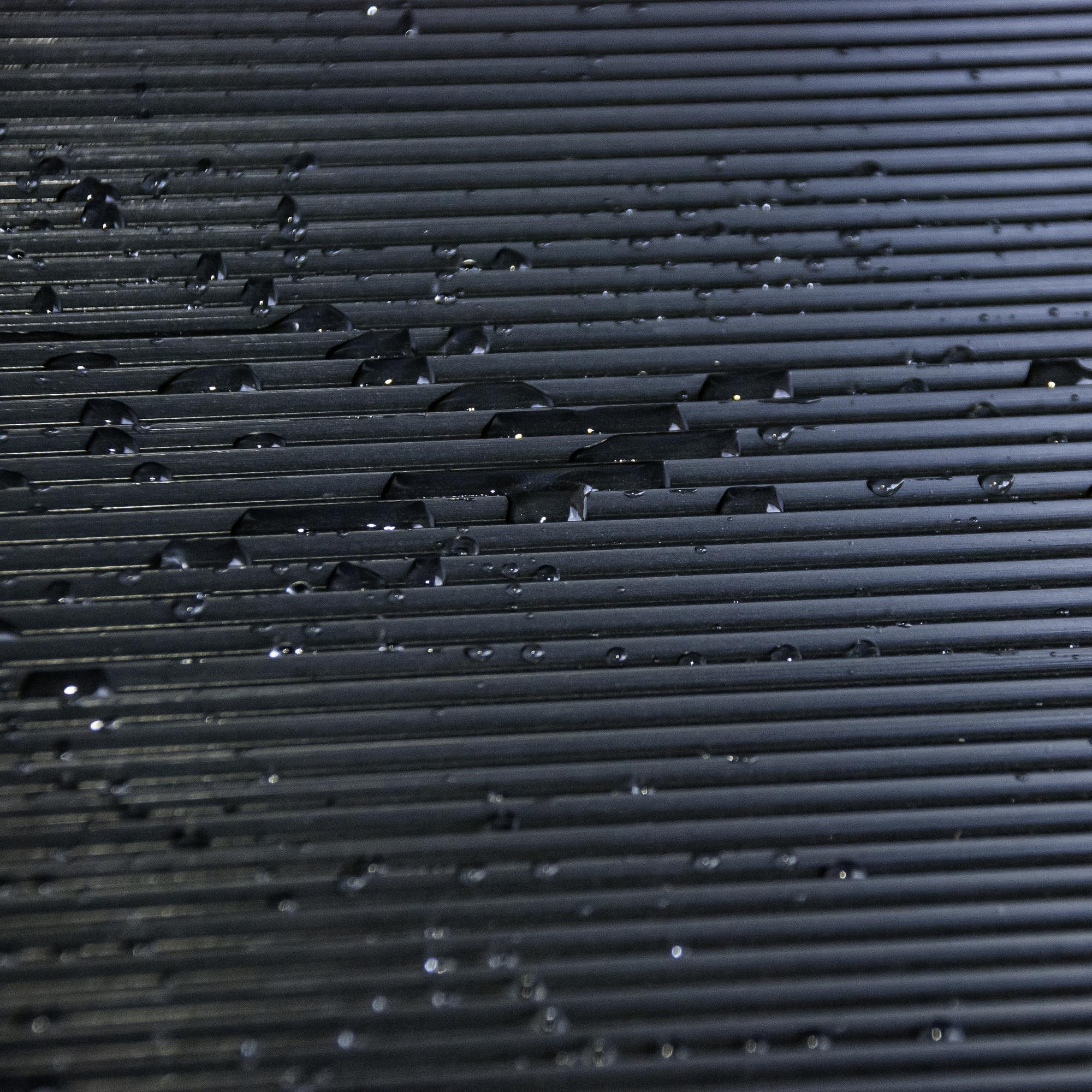 Black 36 in. x 10 ft. Vinyl V-Groove Commercial Grade Matting