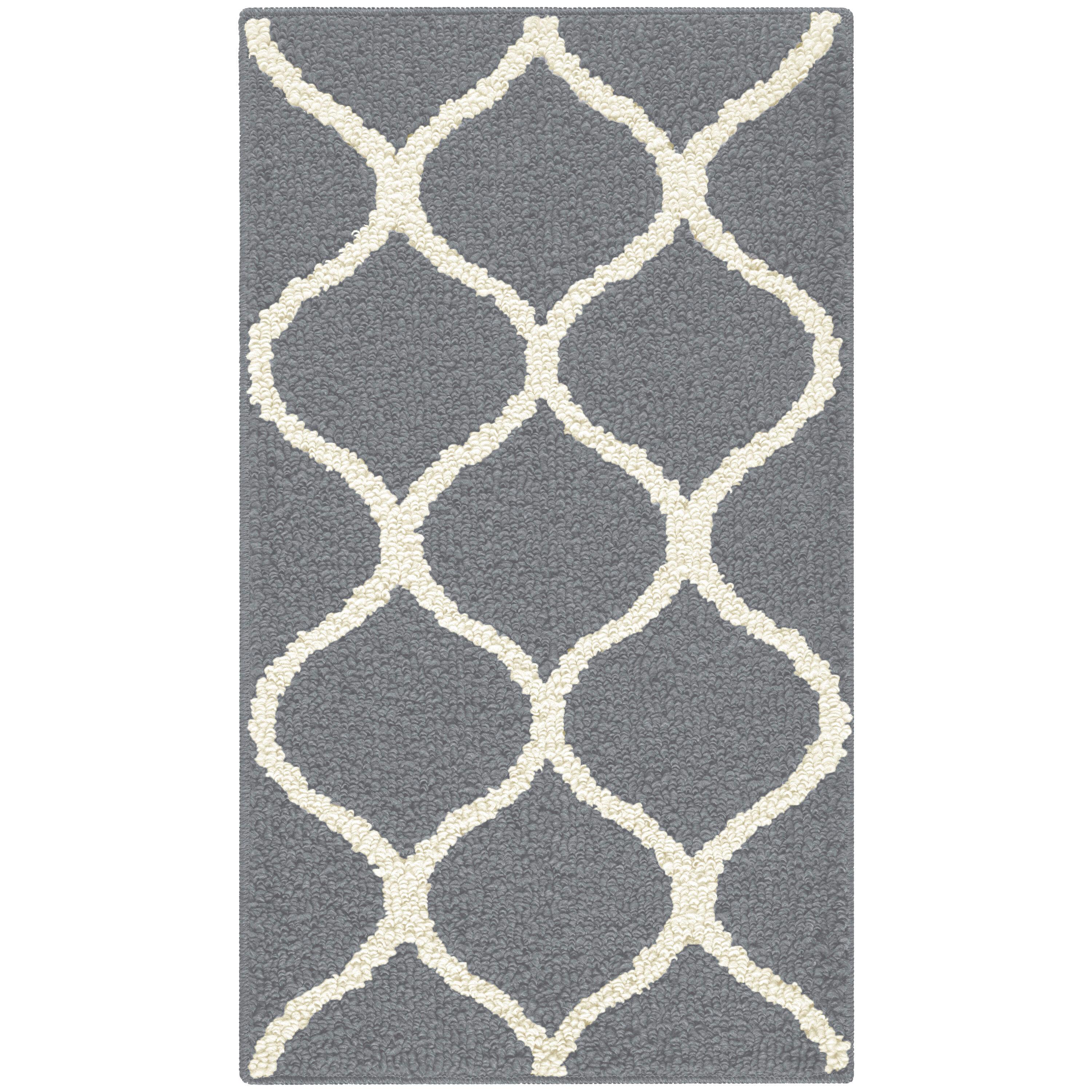 Hershman Tufted Gray Area Rug