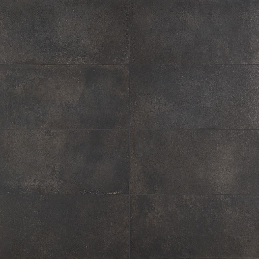 Large Format 12" x 24" Porcelain Concrete Look Wall & Floor Tile