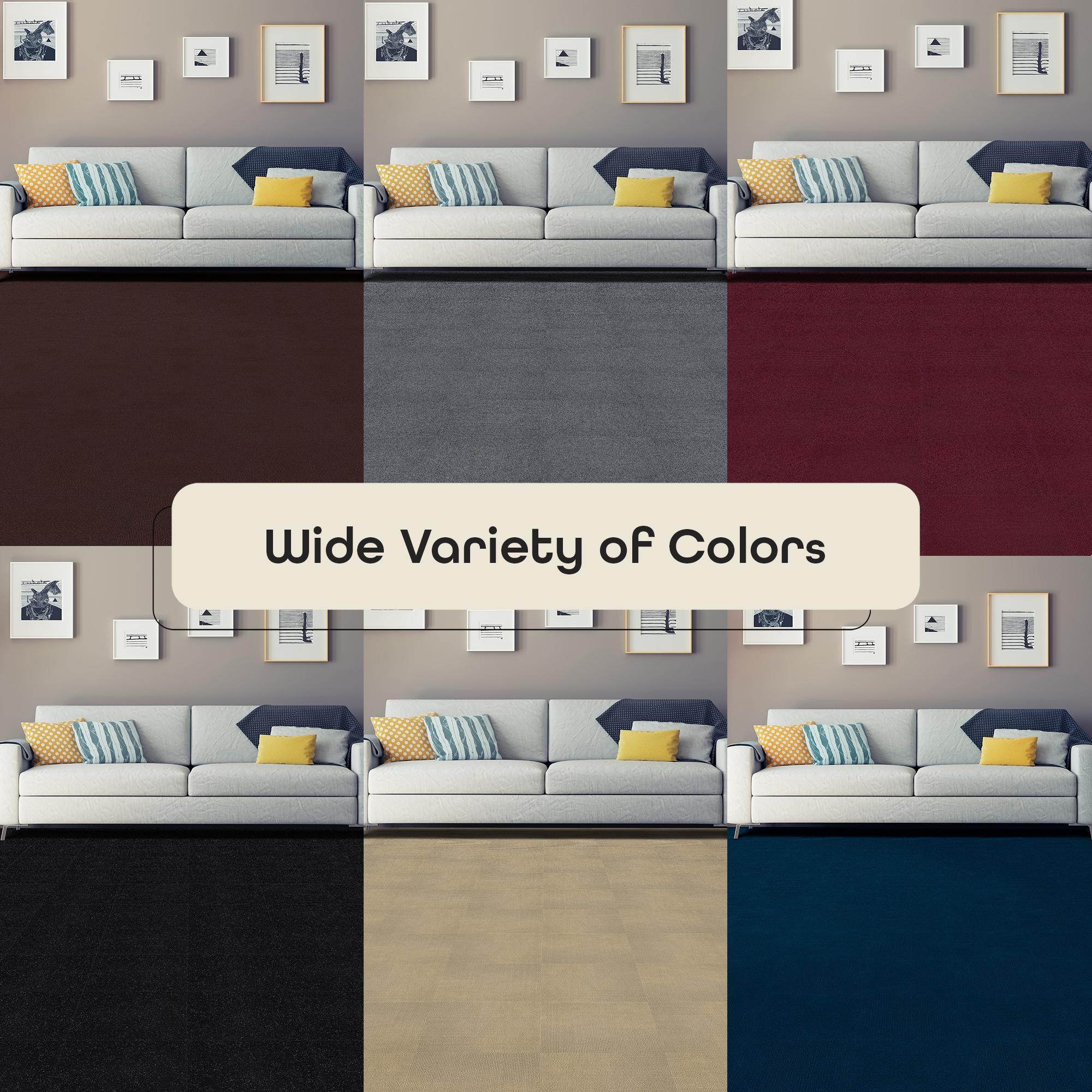 Achim Importing Co Nexus 12'' W x 12'' L Level Loop Adhesive, Peel & Stick Polyester Carpet Tile