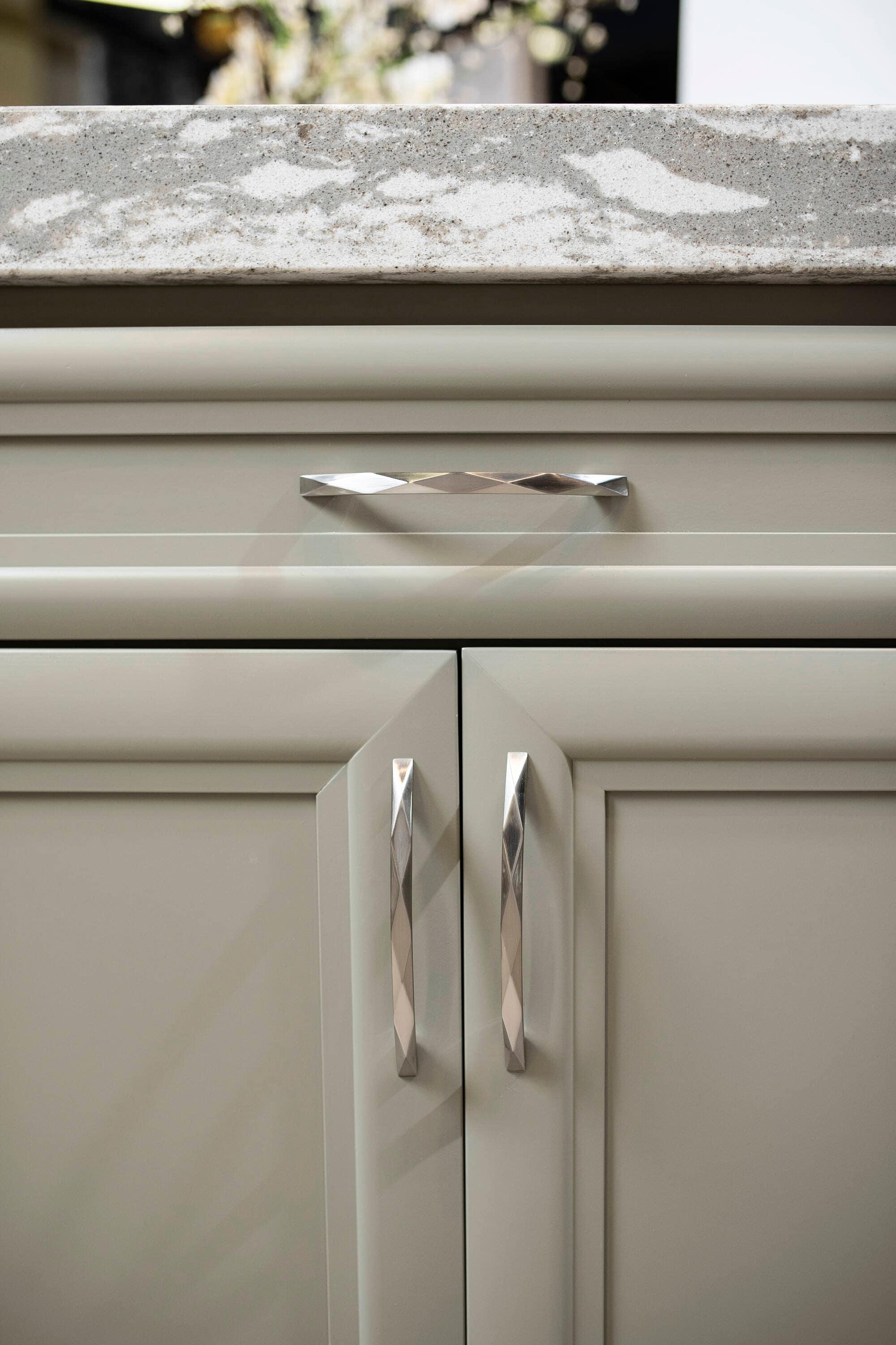 Chrome 6-5/16" Modern Cabinet Pulls with Mounting Hardware