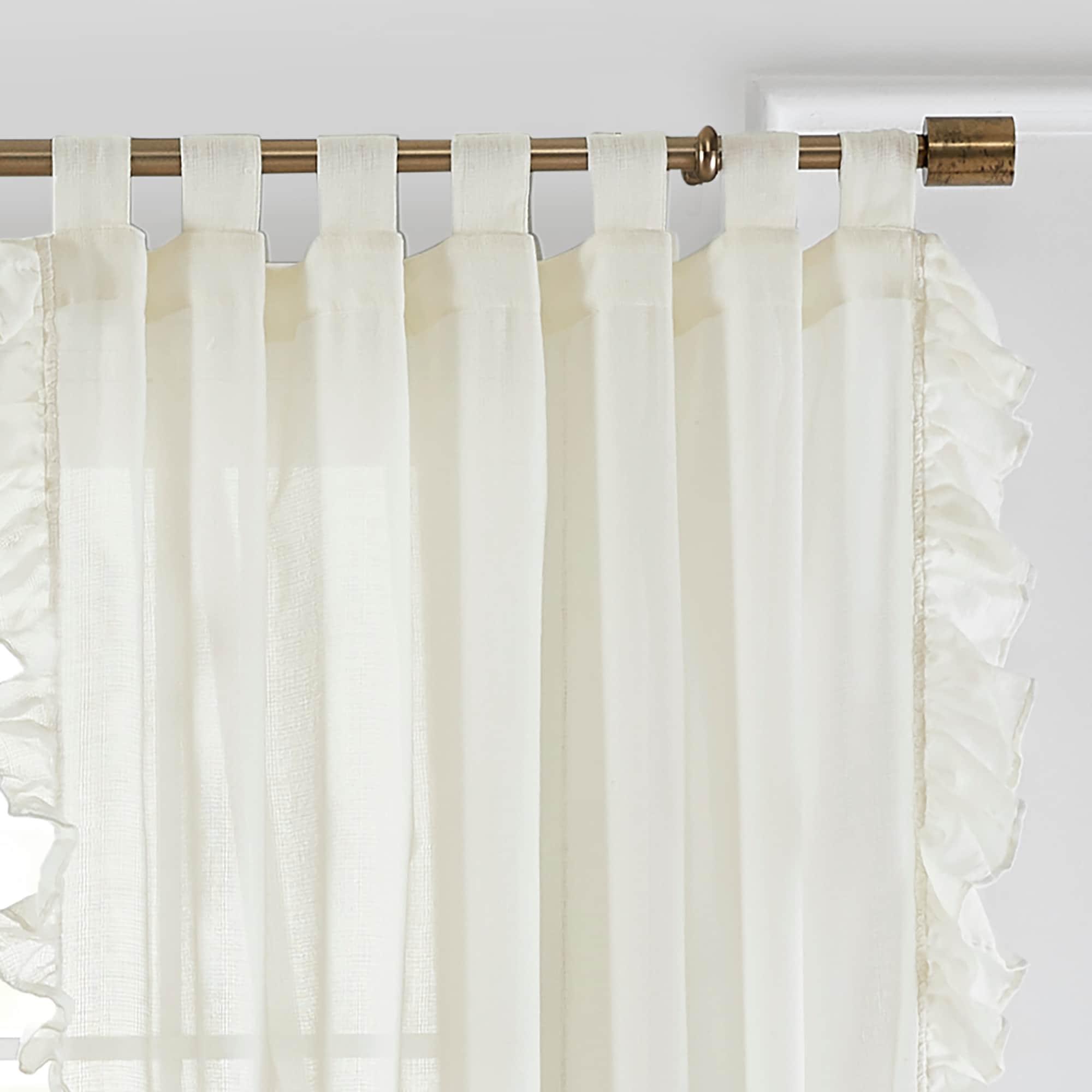 Ophelia & Co. Guyette 100% Cotton Semi Sheer Single Curtain Panel Single Panel