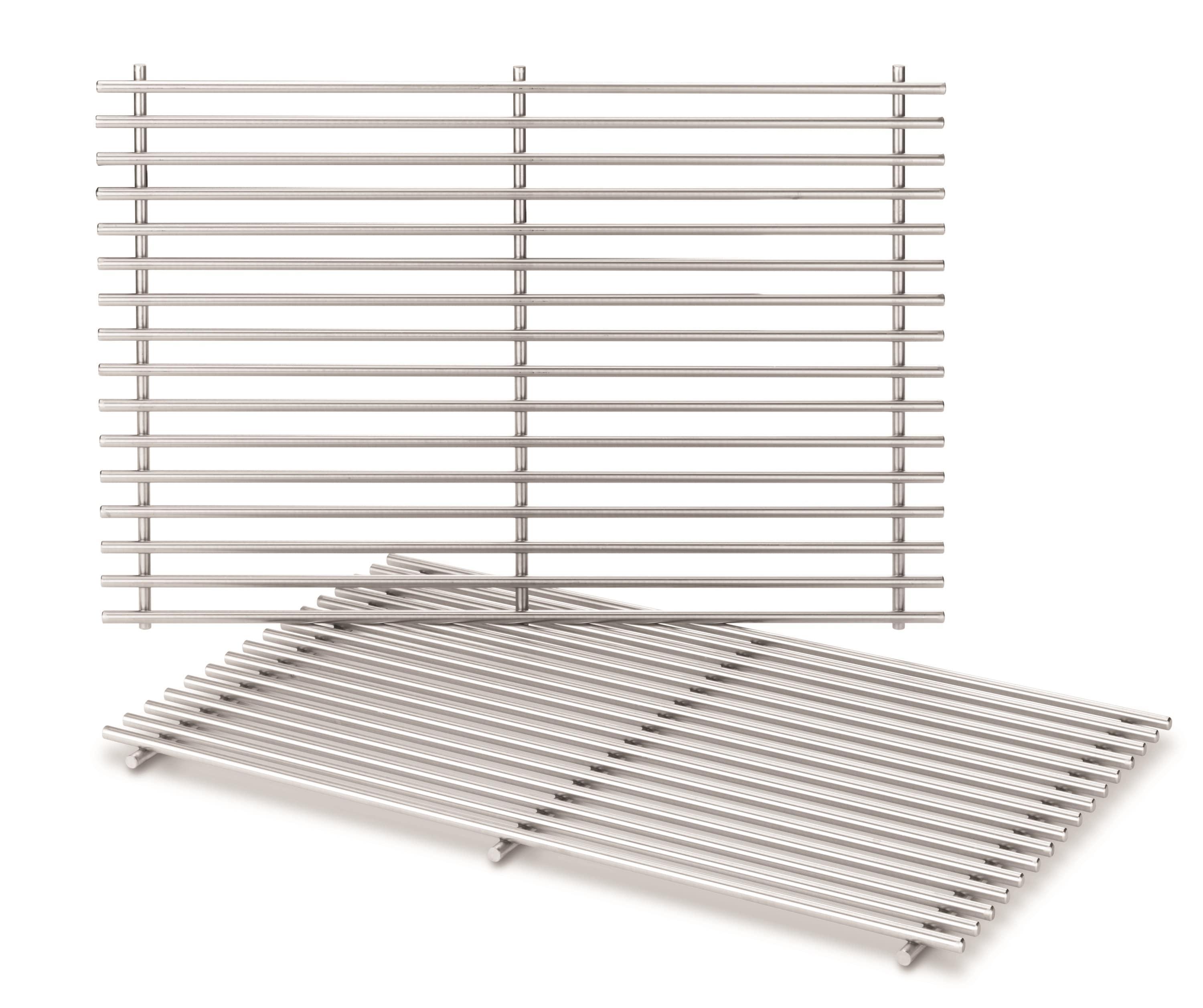17.5" 7639 Grill Grate for Weber GS4 Spirit II/I 300 Series Spirit E/S 310 320 330, 7638 Grill Grid for Weber 900 Spirit 700 Genesis Silver & Platinum & Gold B/C Genesis 1000-3500, Stainless Steel