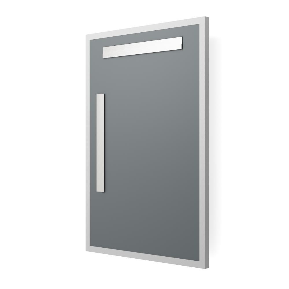 20 in. x 30 in. Metal Framed Rectangular Bathroom Vanity Mirror in Silver