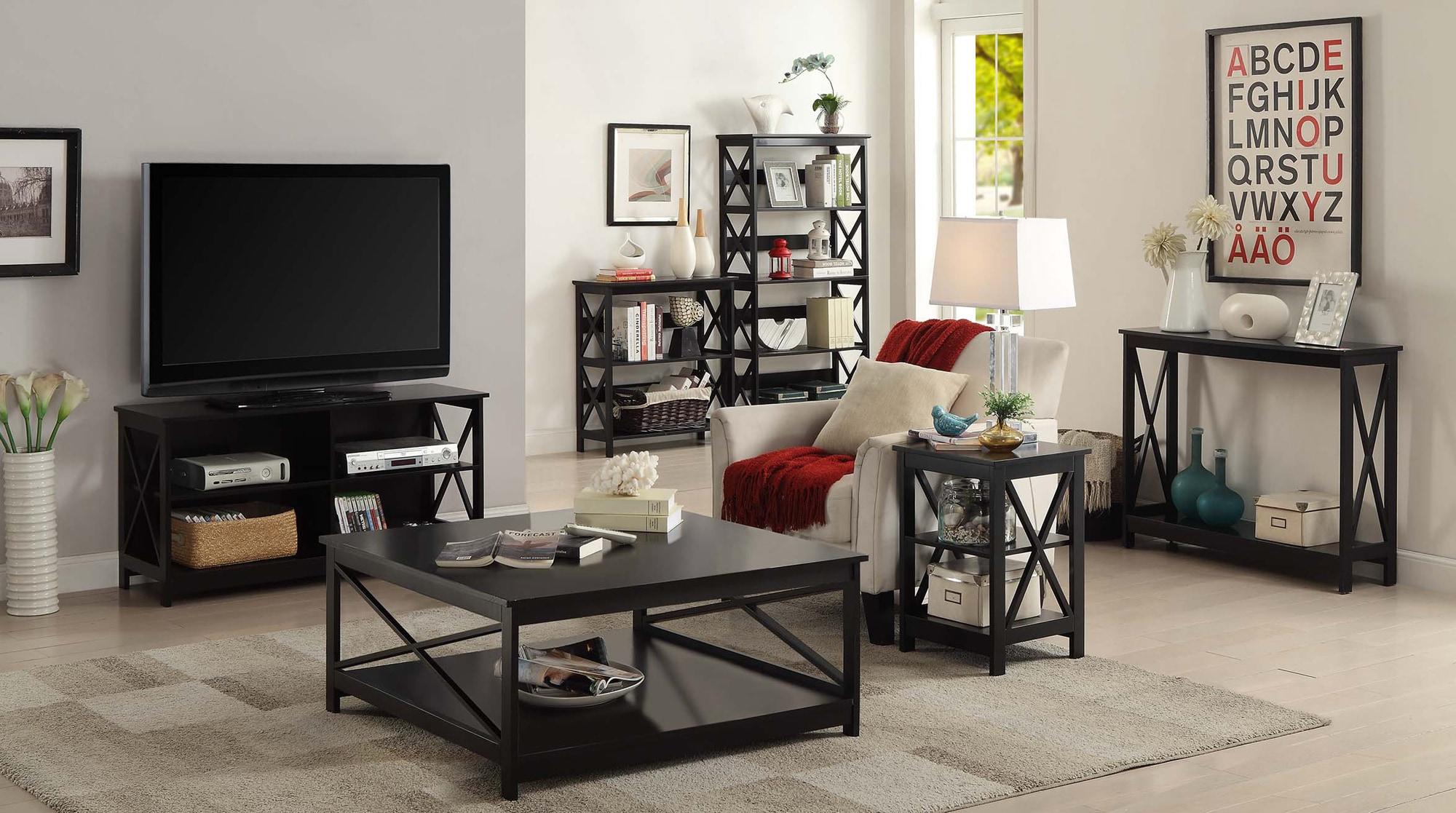 Oxford End Table With Black Finish