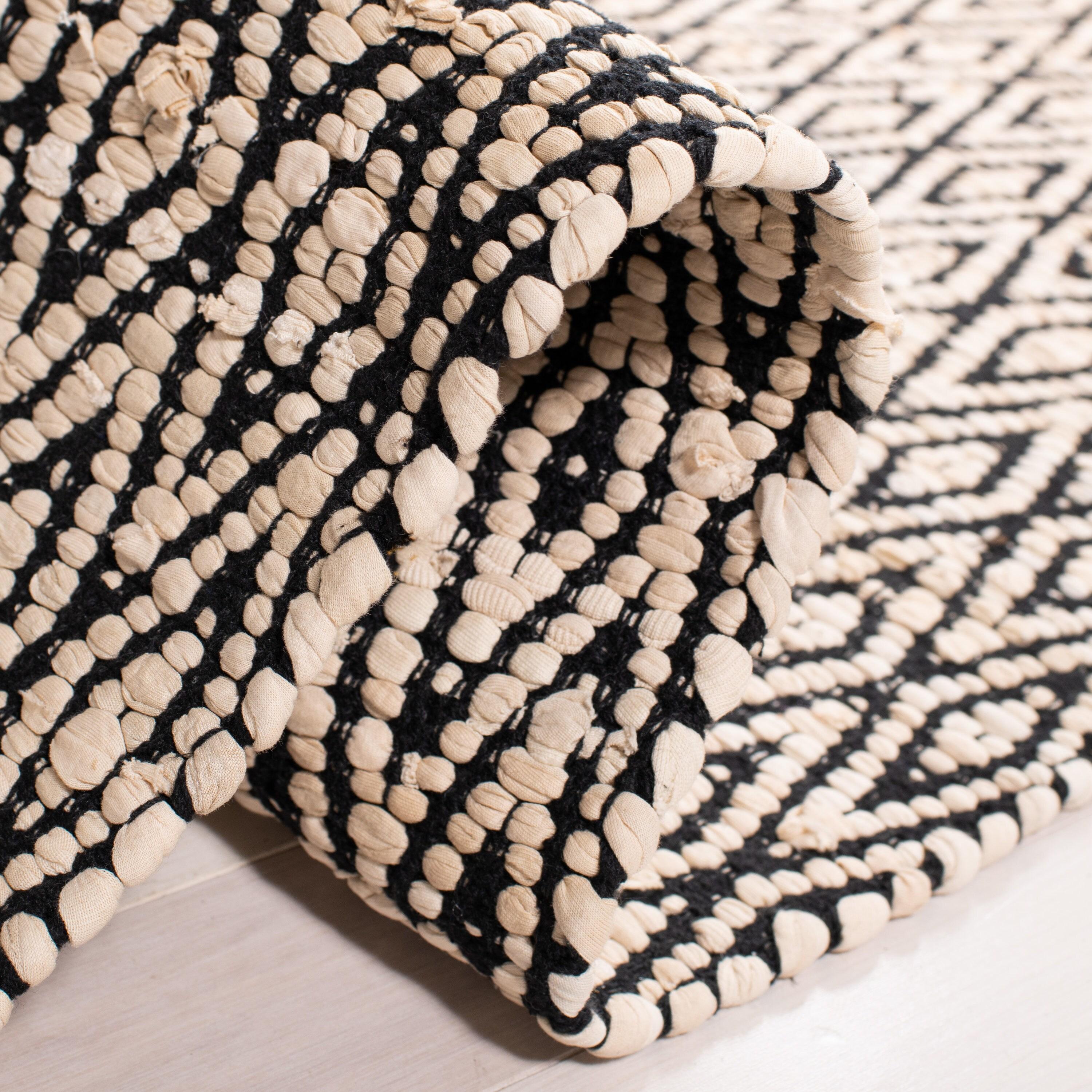 Montauk MTK621 Hand Woven Indoor Area Rug - Beige/Black - 8'x10' - Safavieh