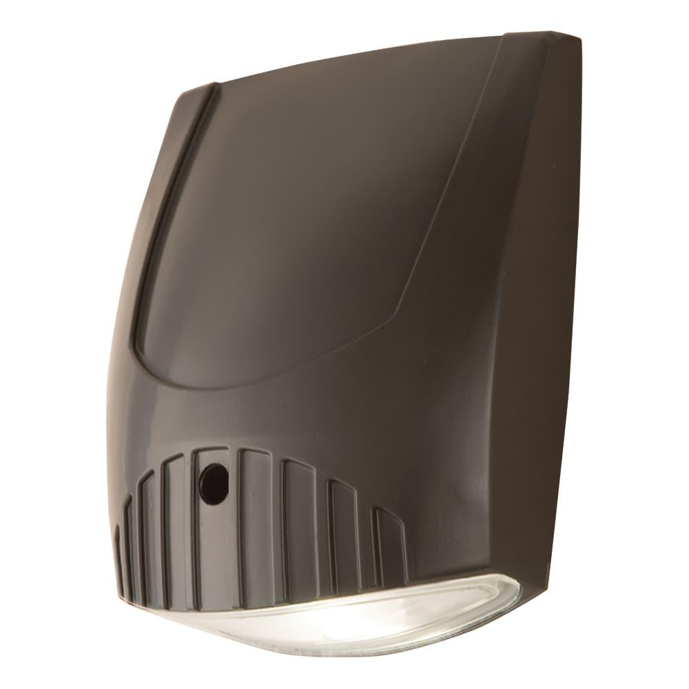 Bronze 100W LED Hardwired Outdoor Wall Pack Light Fixture