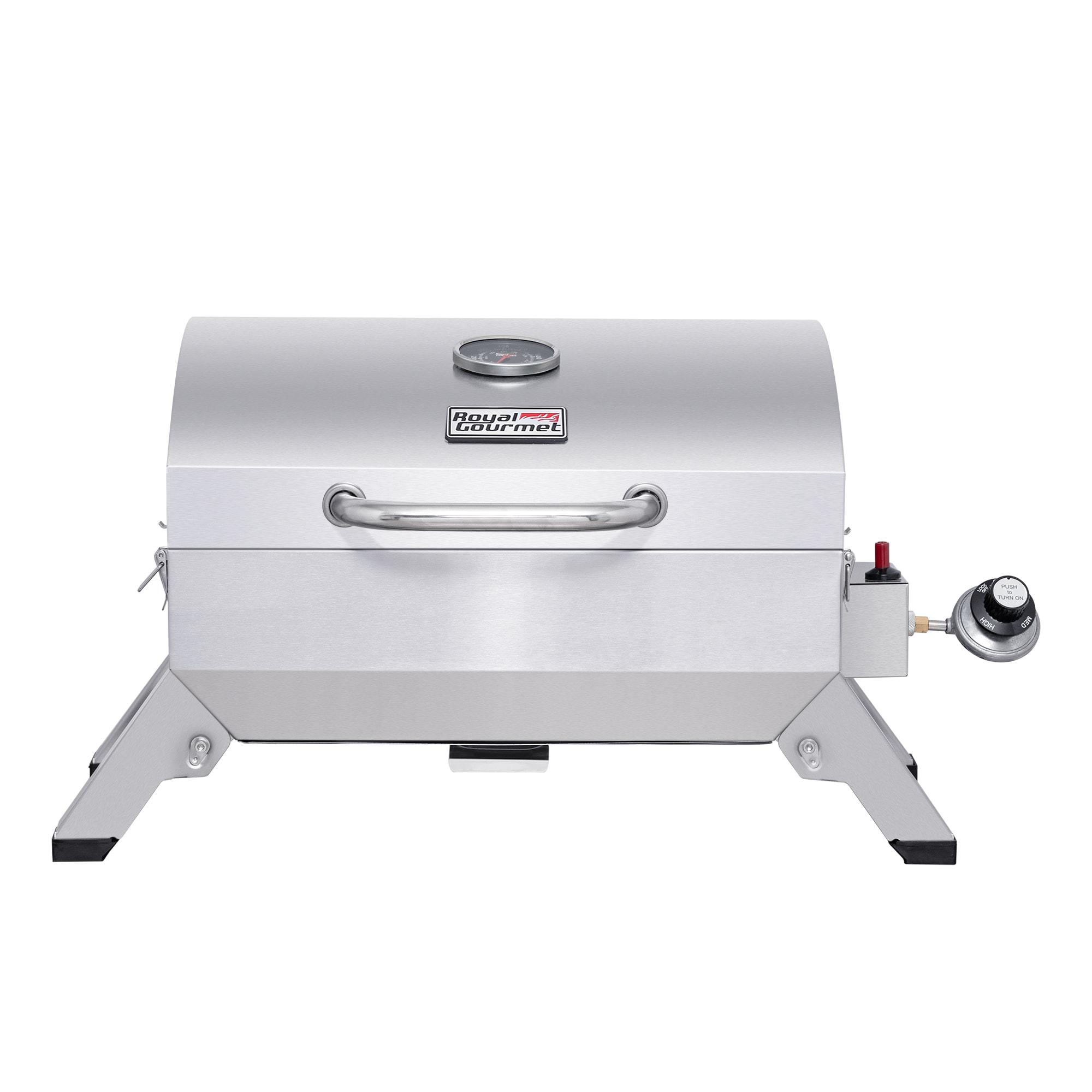 Stainless Steel Portable Propane Gas Grill with Folding Legs