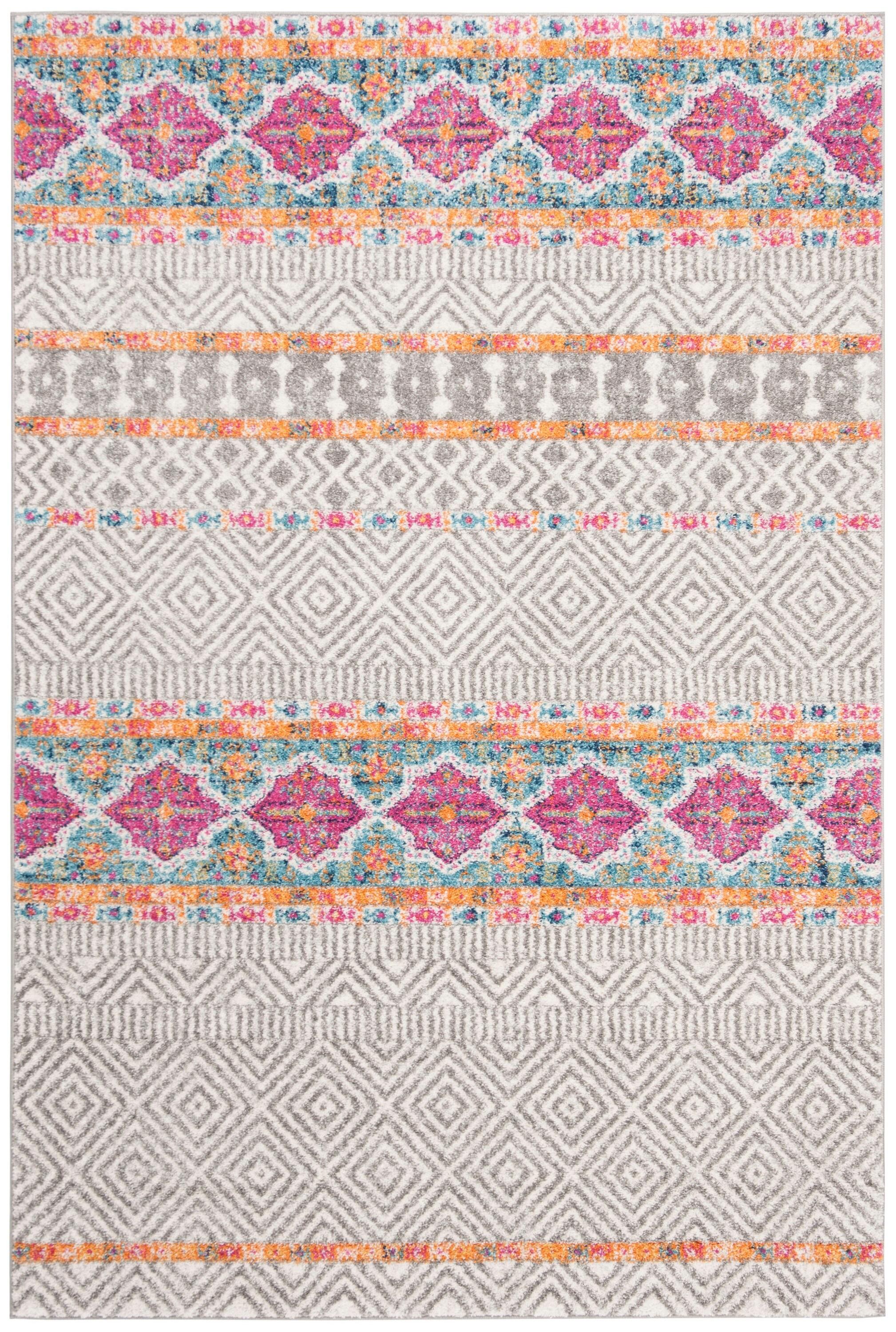 Madison MAD797 Power Loomed Indoor Area Rug - Grey/Ivory - 5'3"x7'6" - Safavieh.