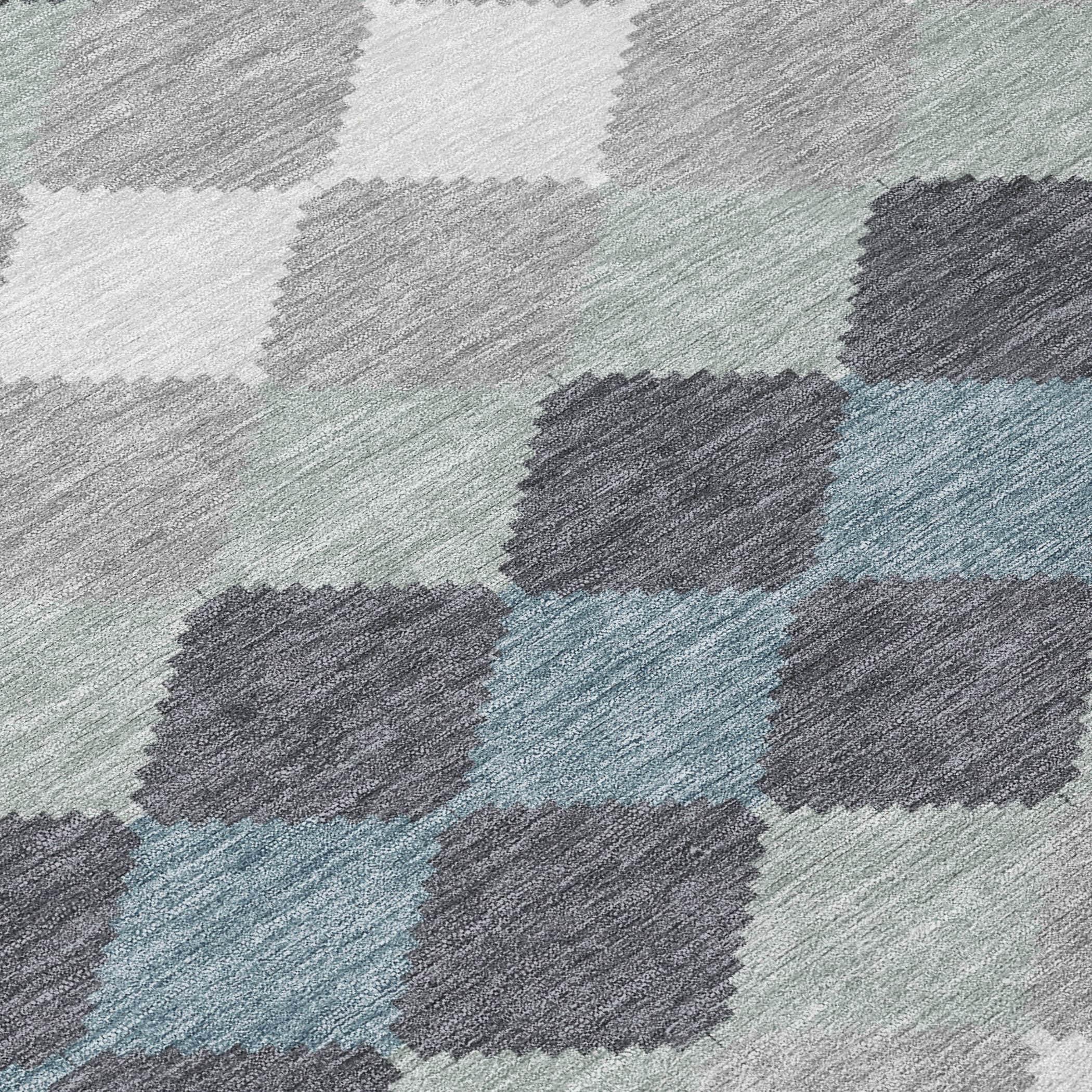 Addison Rugs Chantille ACN1007 Gray 1'8" x 2'6" Indoor Outdoor Area Rug, Easy Clean, Machine Washable, Non Shedding, Bedroom, Entry, Living Room, Dining Room, Kitchen, Patio Rug