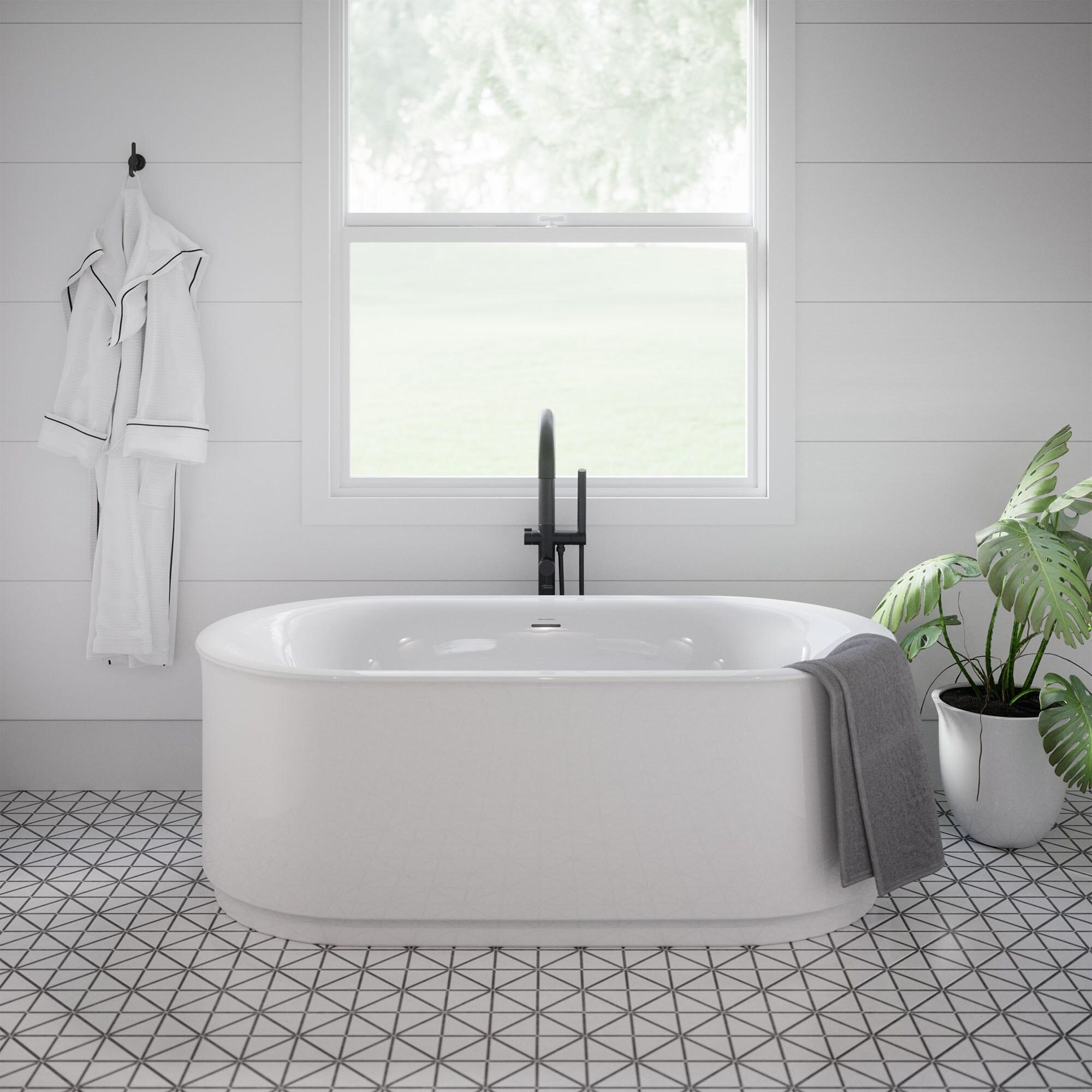 1 Handle Floor Tub Filler with Diverter