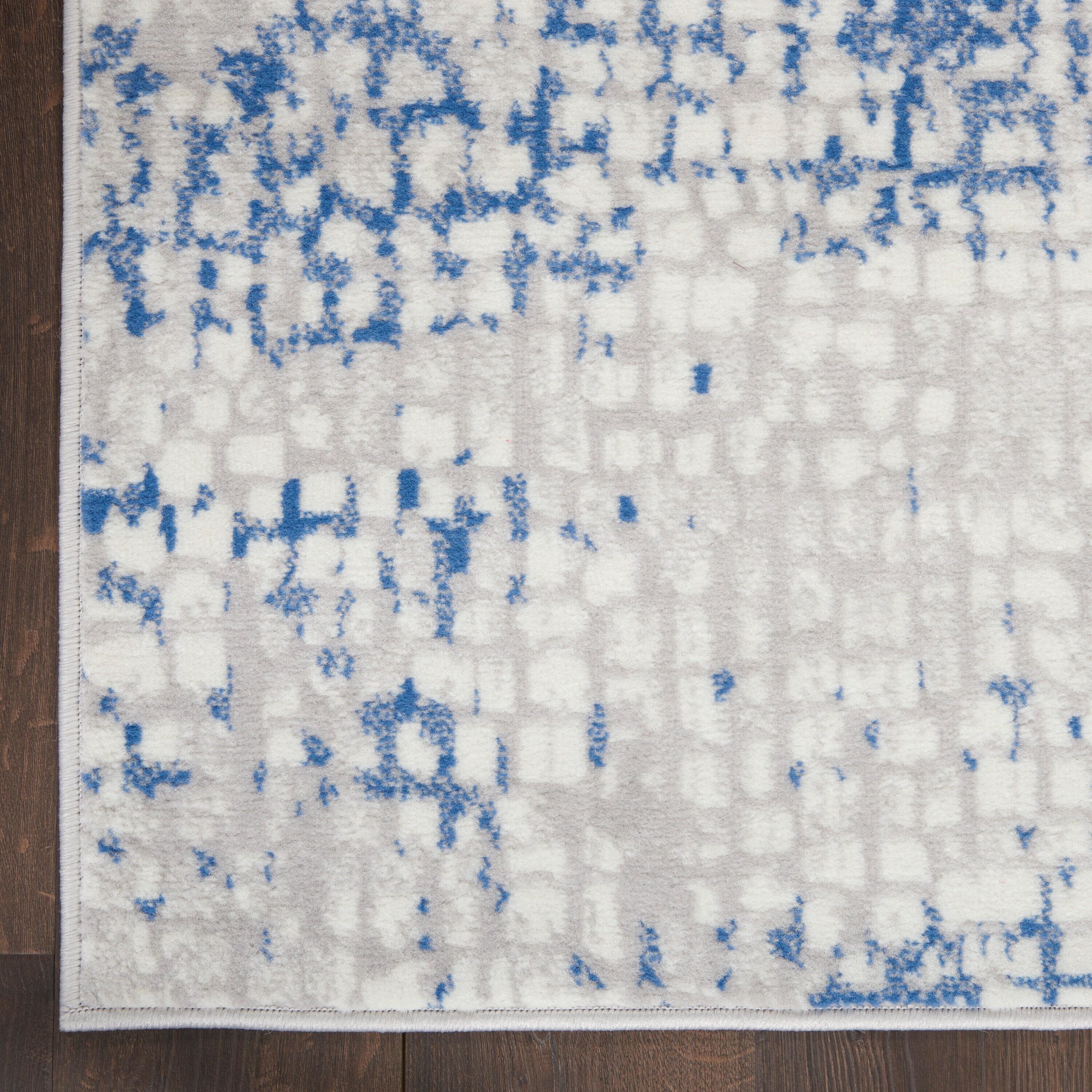 Nourison Whimsicle WHS07 Indoor only Area Rug - Grey Blue 4' x 6'