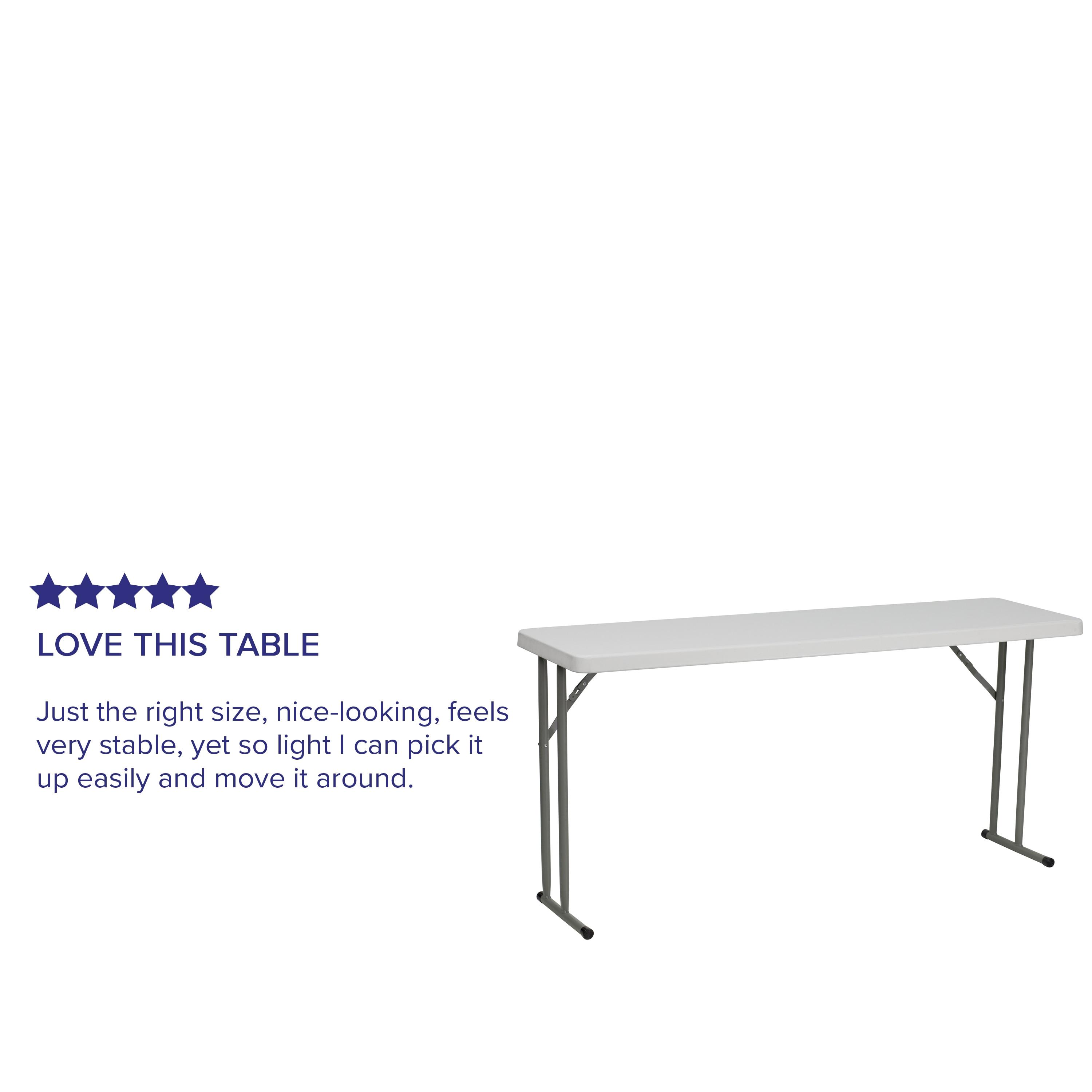 Parker Rectangular Plastic Folding Training and Event Table