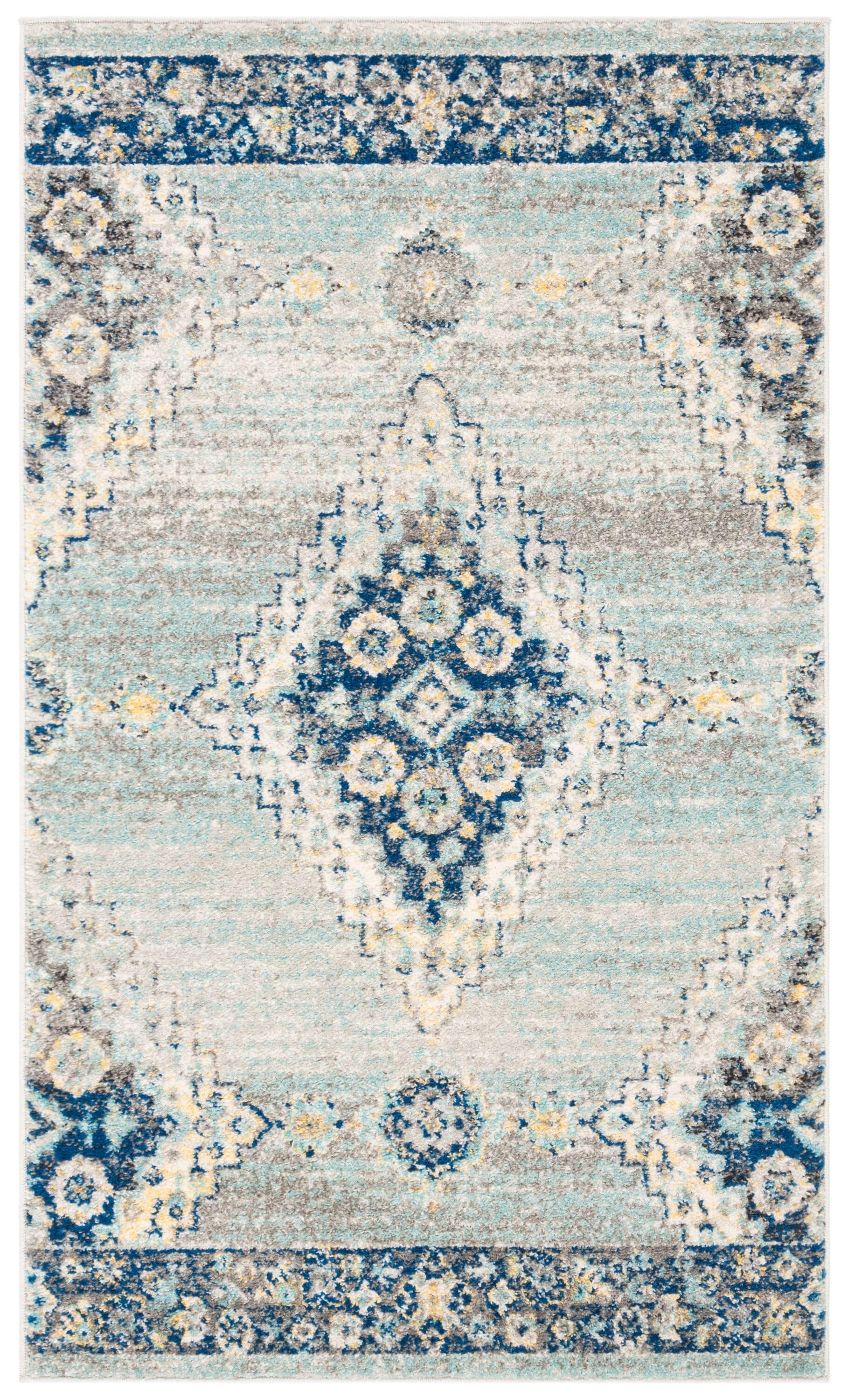 Madison MAD615 Power Loomed Area Rug - Grey/Cream - 3'x5' - Safavieh.