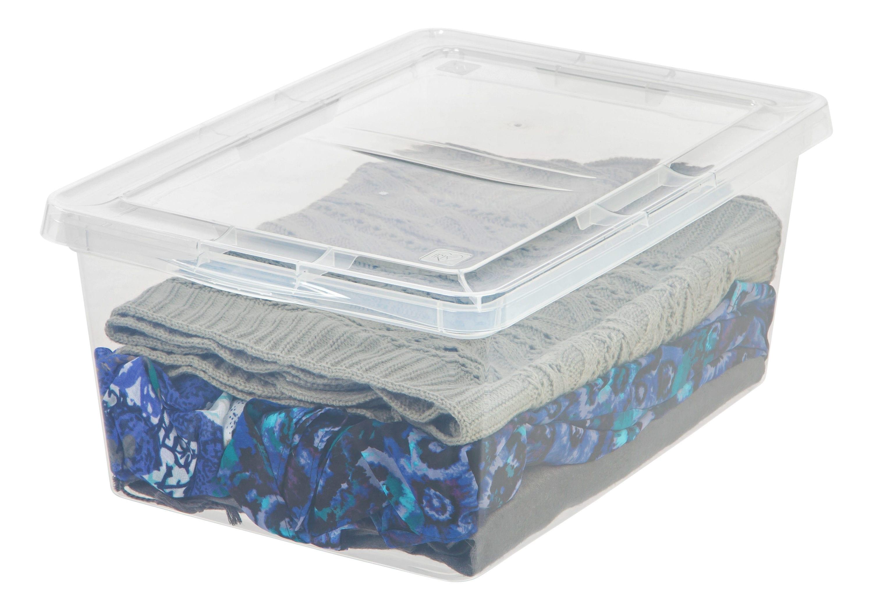 IRIS USA 17 Quart Clear Storage Box, Clear