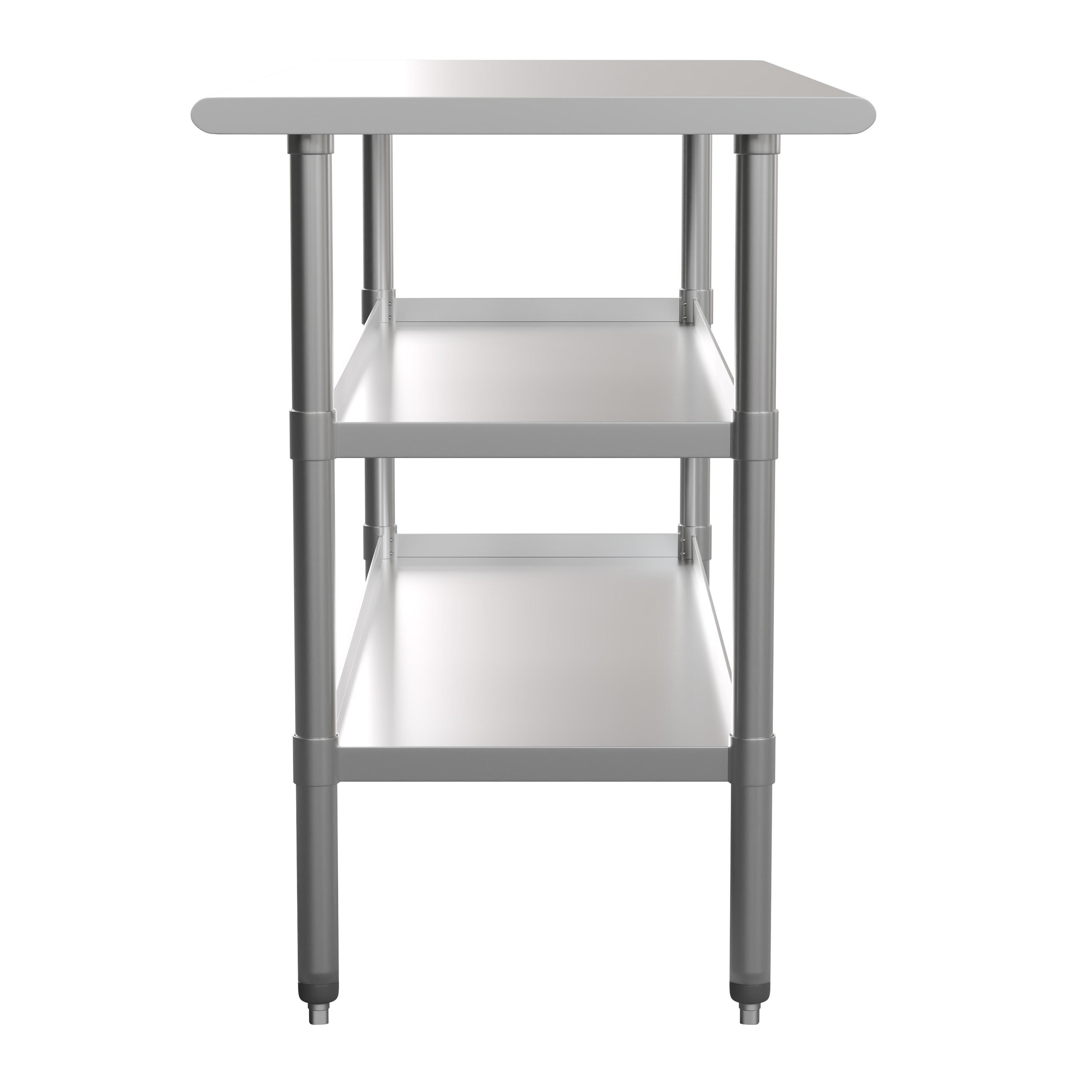 Woodford NSF Stainless Steel 18 Gauge Work Table with 2 Undershelves