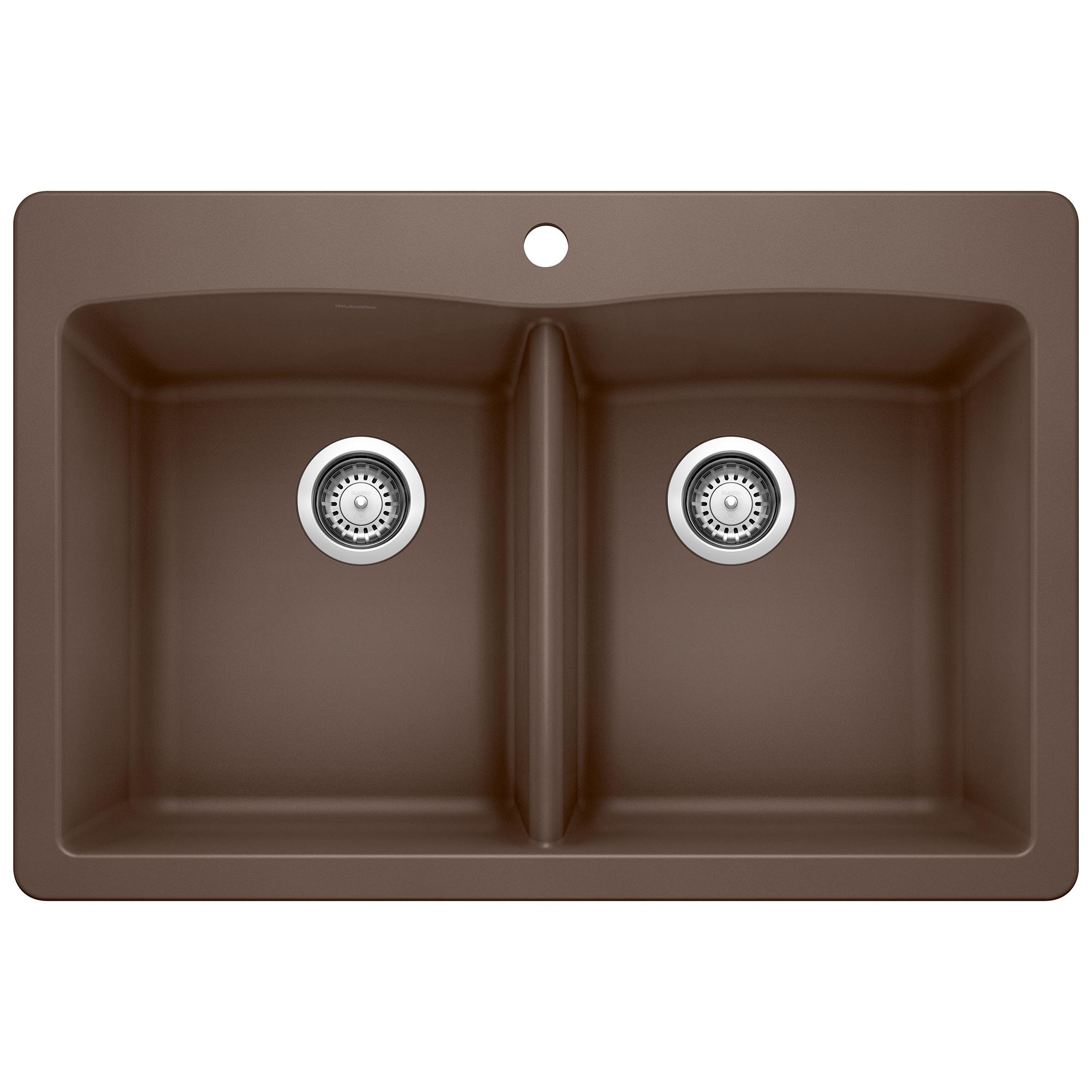 Diamond SILGRANIT 33" L x 22" W Double Bowl Drop-In/Undermount Kitchen Sink