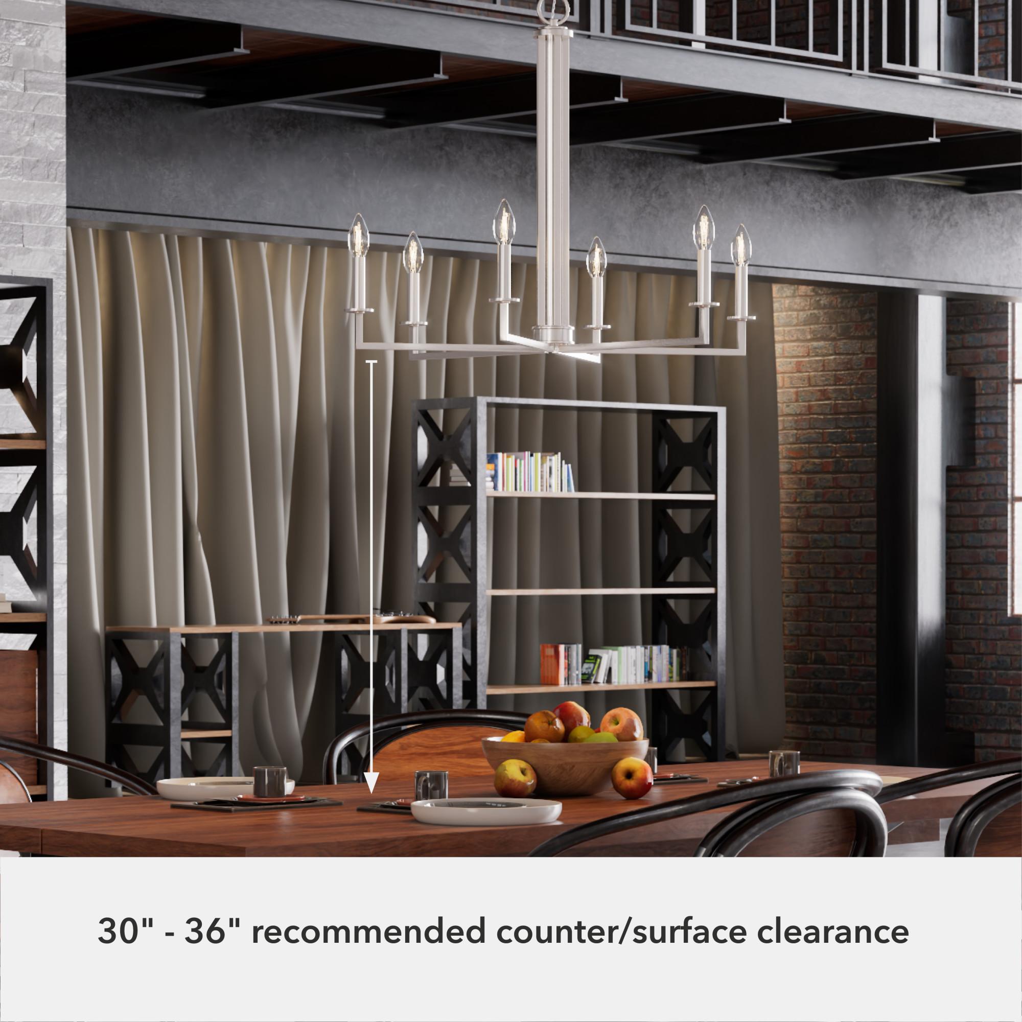 6 - Light Geometric Classic Chandelier