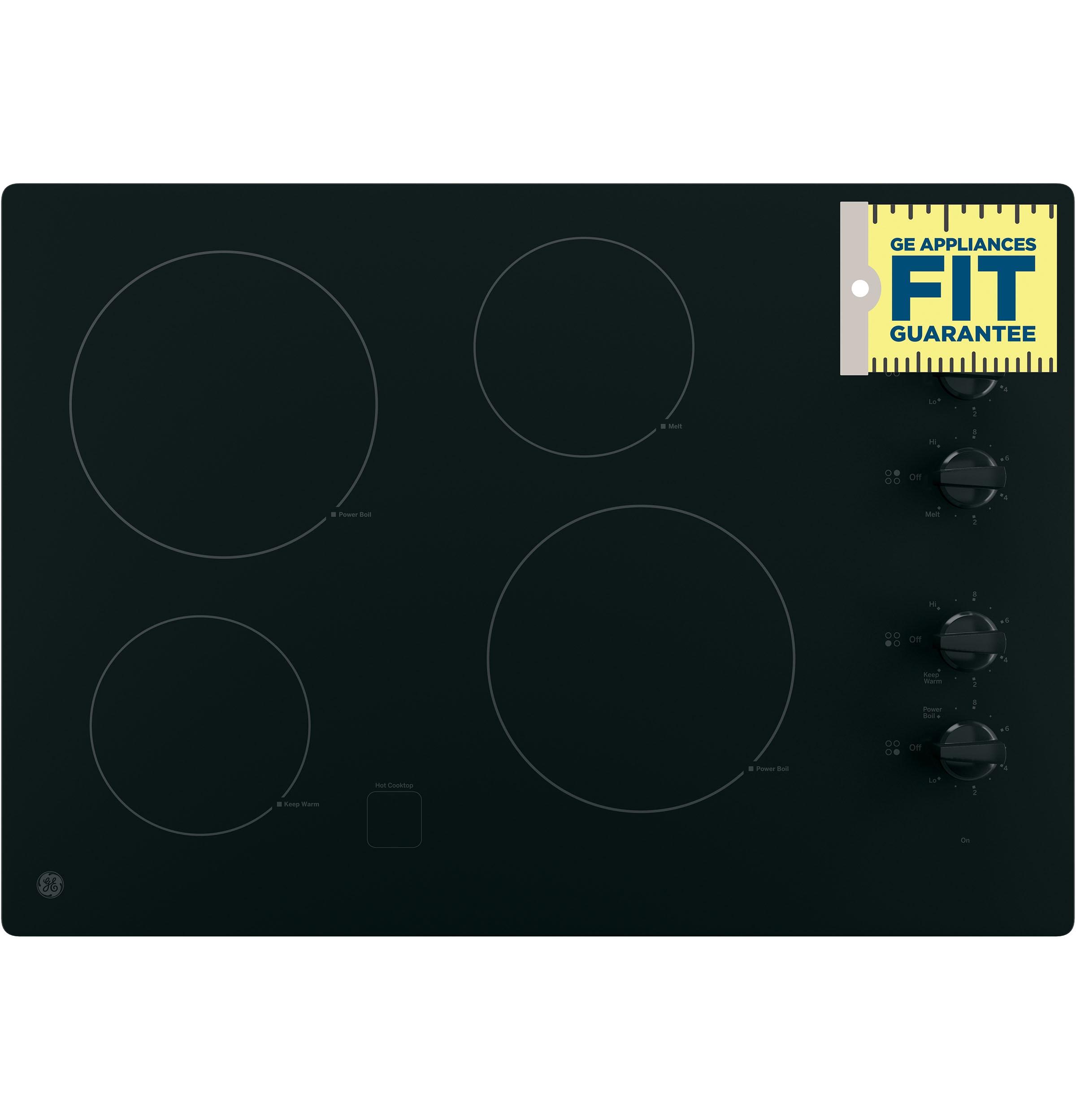 GE 30" Built-In Knob Control Electric Cooktop