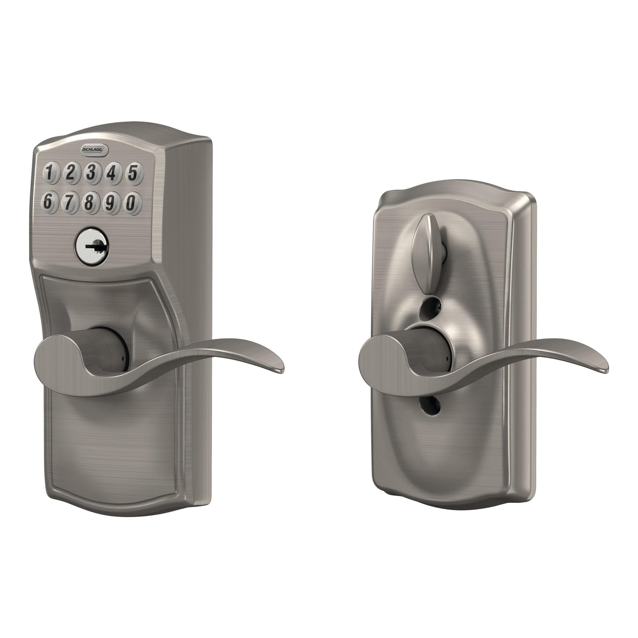 Schlage Fe595-Cam-Acc Camelot Keypad Entry - Nickel