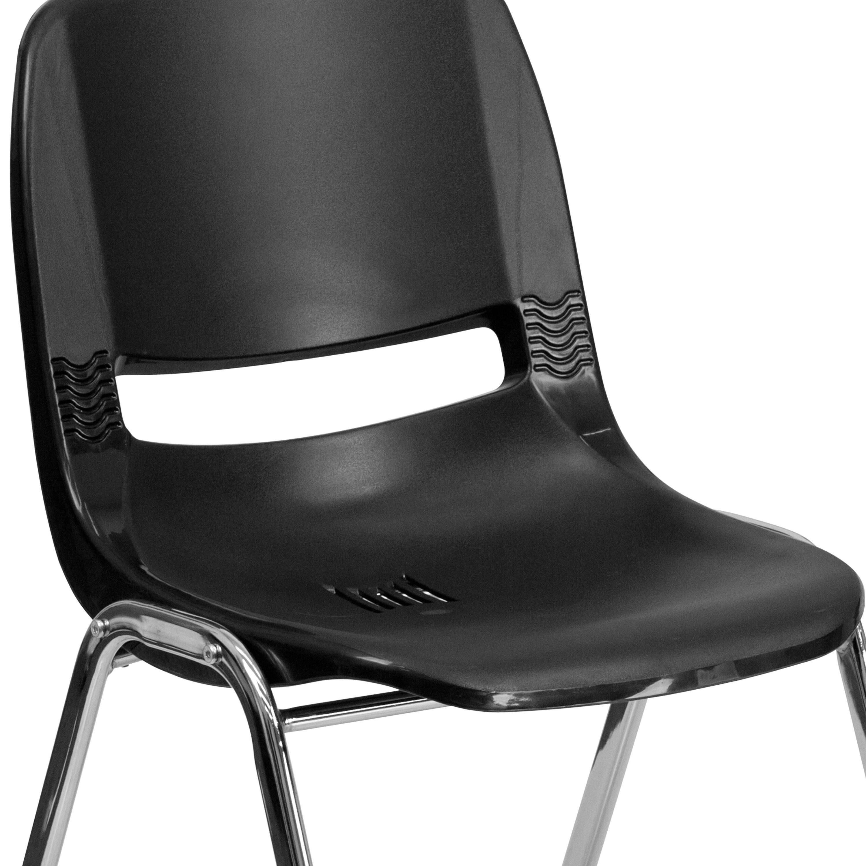 HERCULES Series 440 lb. Capacity Kid's Ergonomic Shell Stack Chair with 14" Seat Height