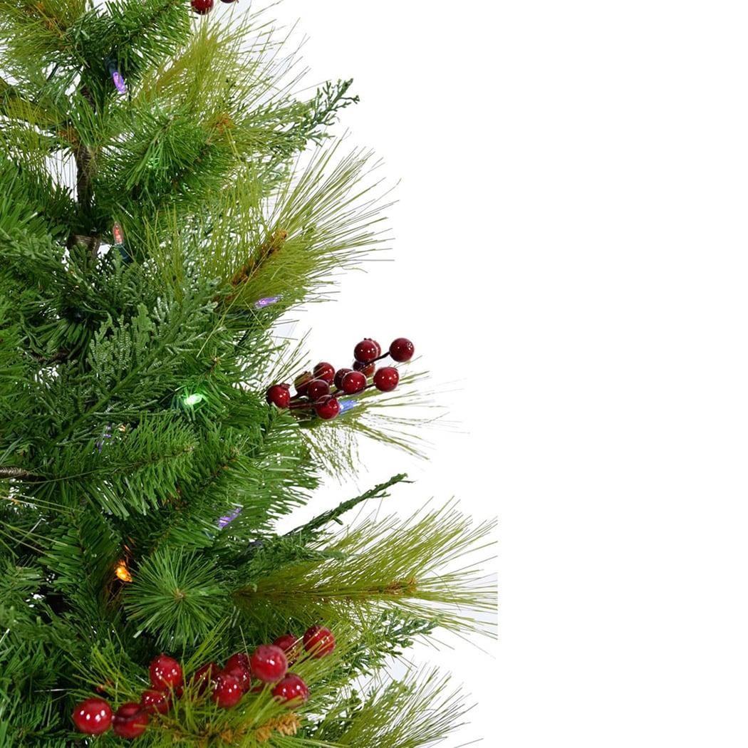 Fraser Hill Farm Homestead Newberry Pine Lighted Pine Christmas Tree (Set of 2)