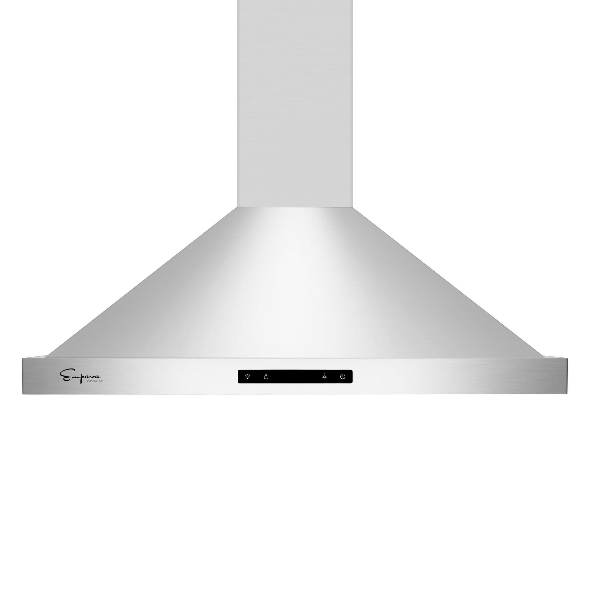 Empava 30" Stainless Steel 380 CFM Ducted (Vented) Wall Range Hood with Baffle Filter