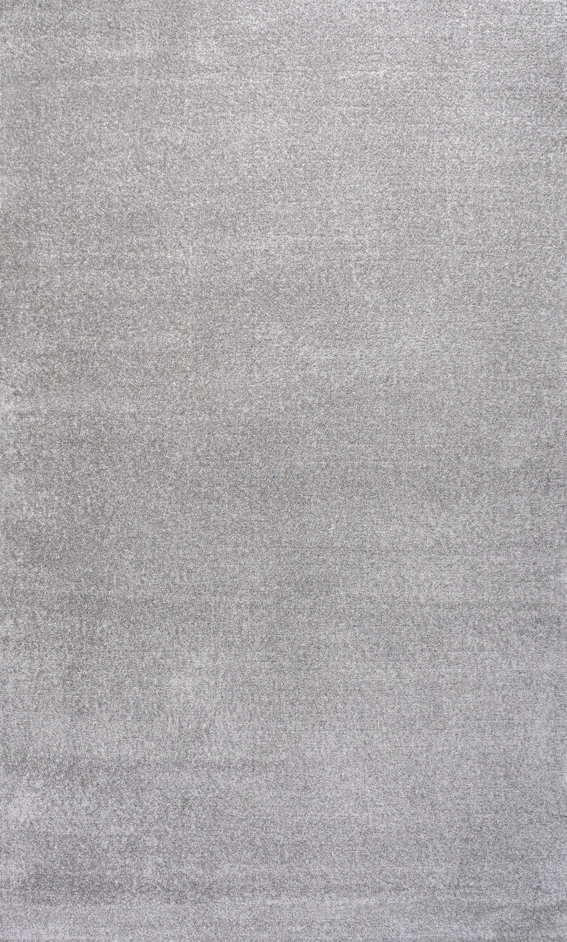 9' x 12' Haze Solid Low-Pile Area Rug, Light Gray - JONATHAN Y