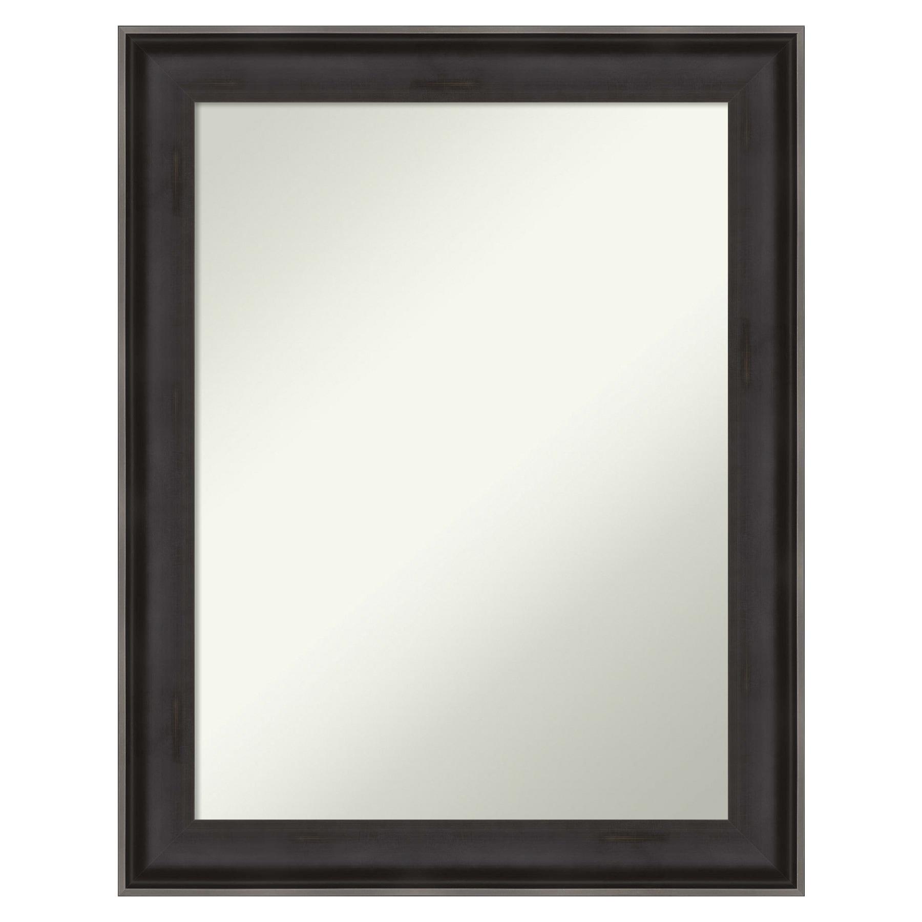 Amanti Art Allure Charcoal Non-Beveled Wood Wall Mirror 28.5 x 22.5 in.