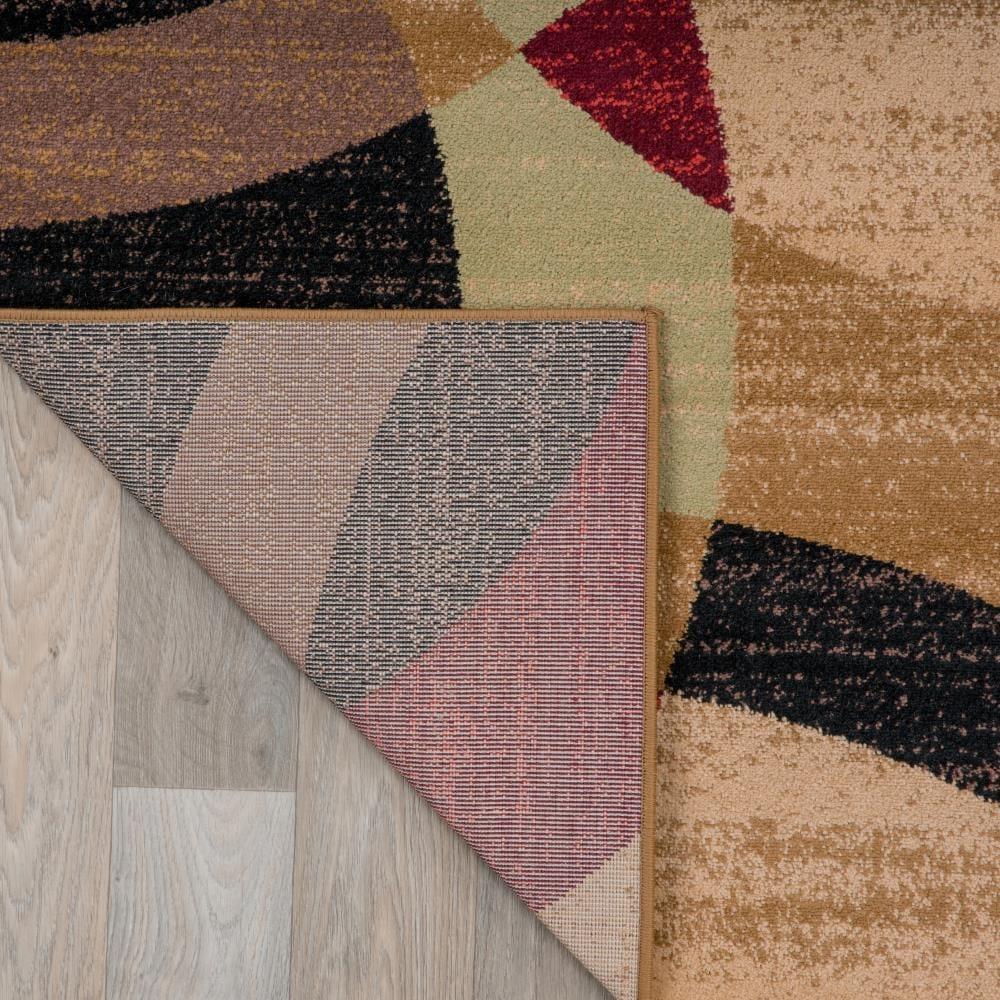 World Rug Gallery Geometric Circles Multi 2' x 3' Area Rug